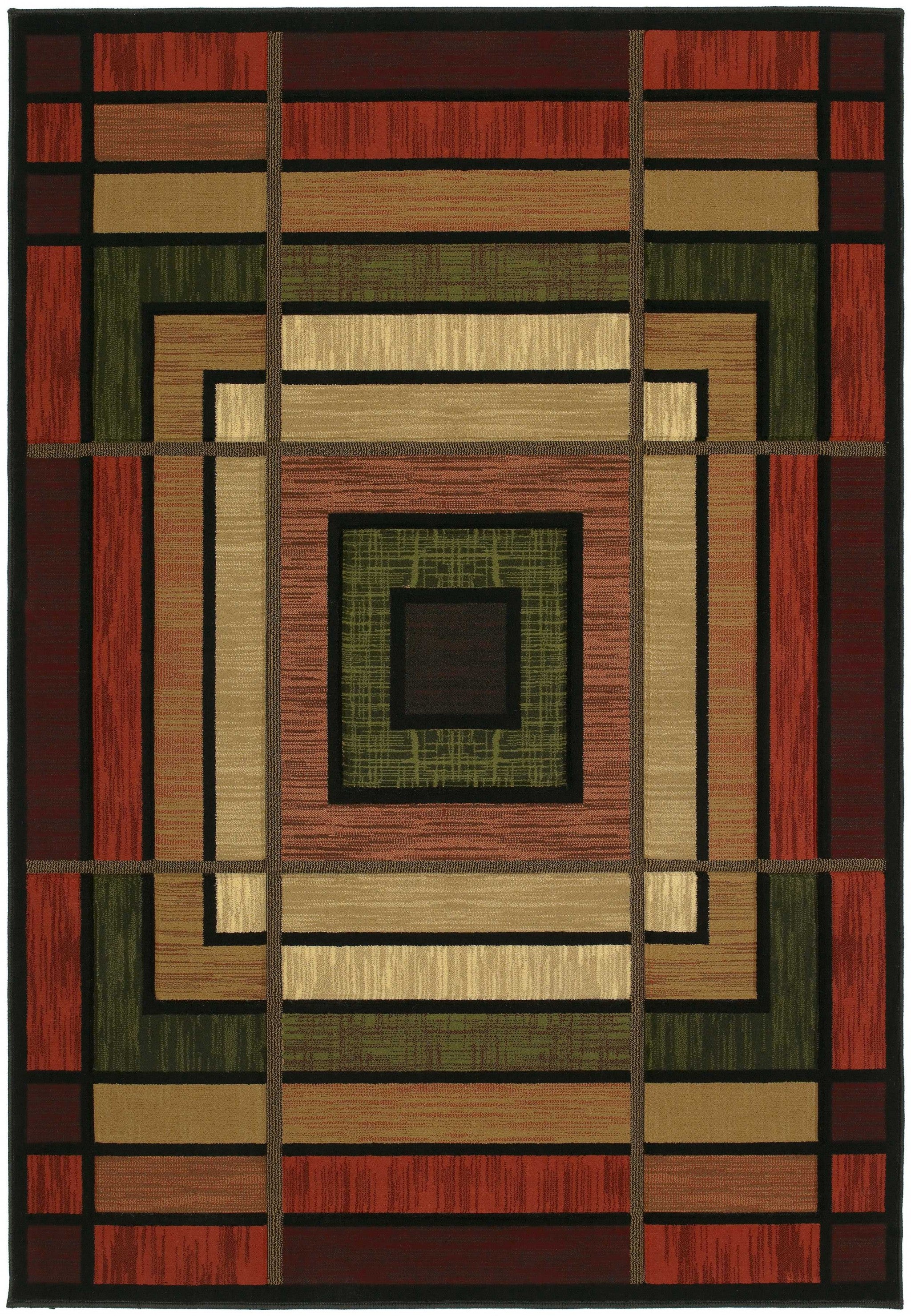 22" x 32" Terracotta Polypropylene Accent Rug