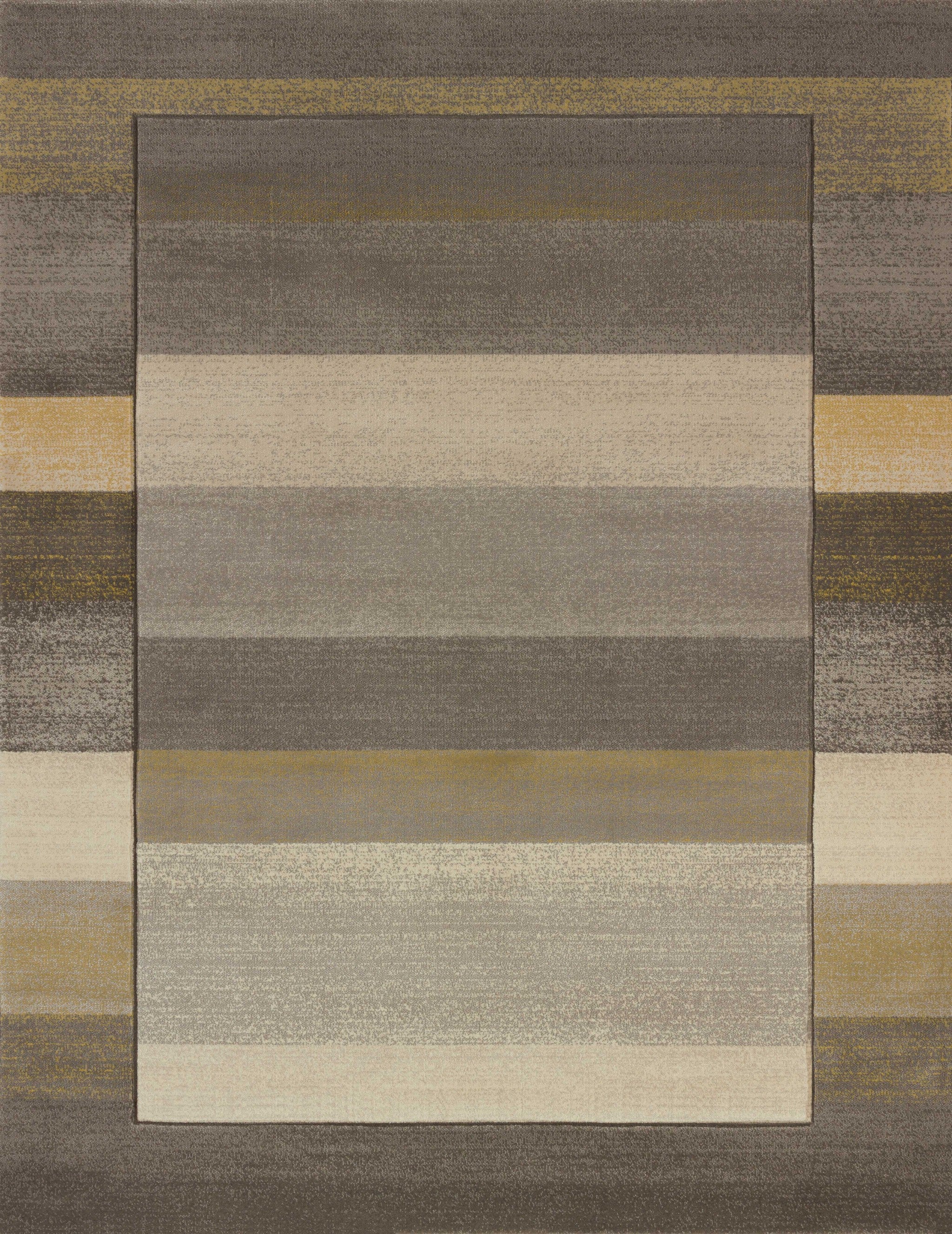 22" x 32" Grey Polypropylene Accent Rug