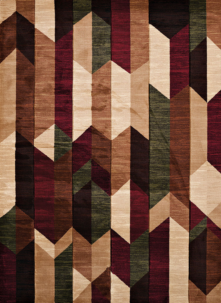 31" x 50" Multicolor Polypropylene Accent Rug