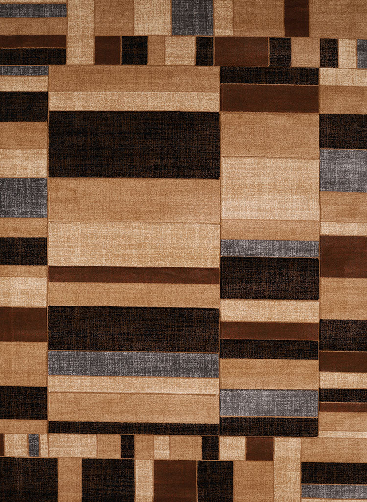 63" x 90" Toffee Polypropylene Area Rug