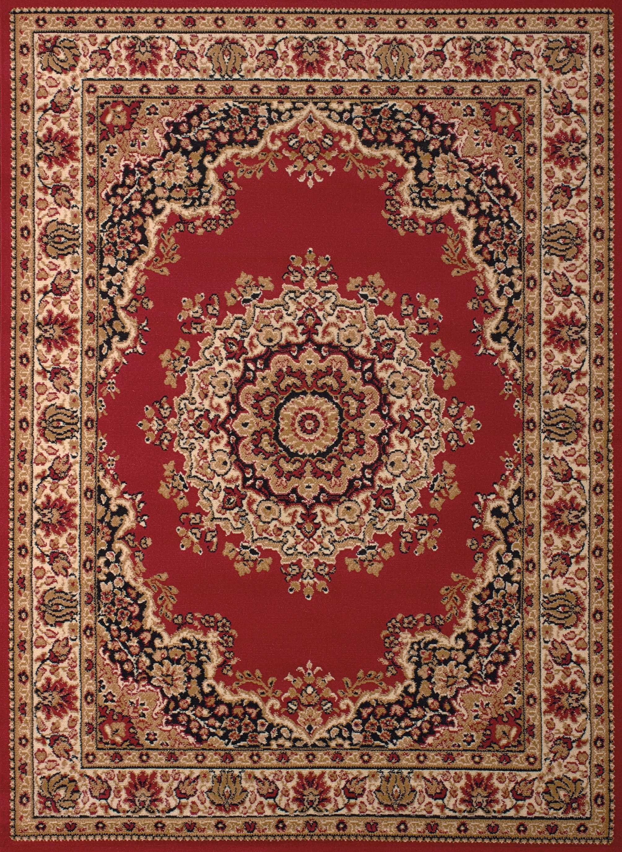 27" x 86" Red Polypropyelene Runner Rug