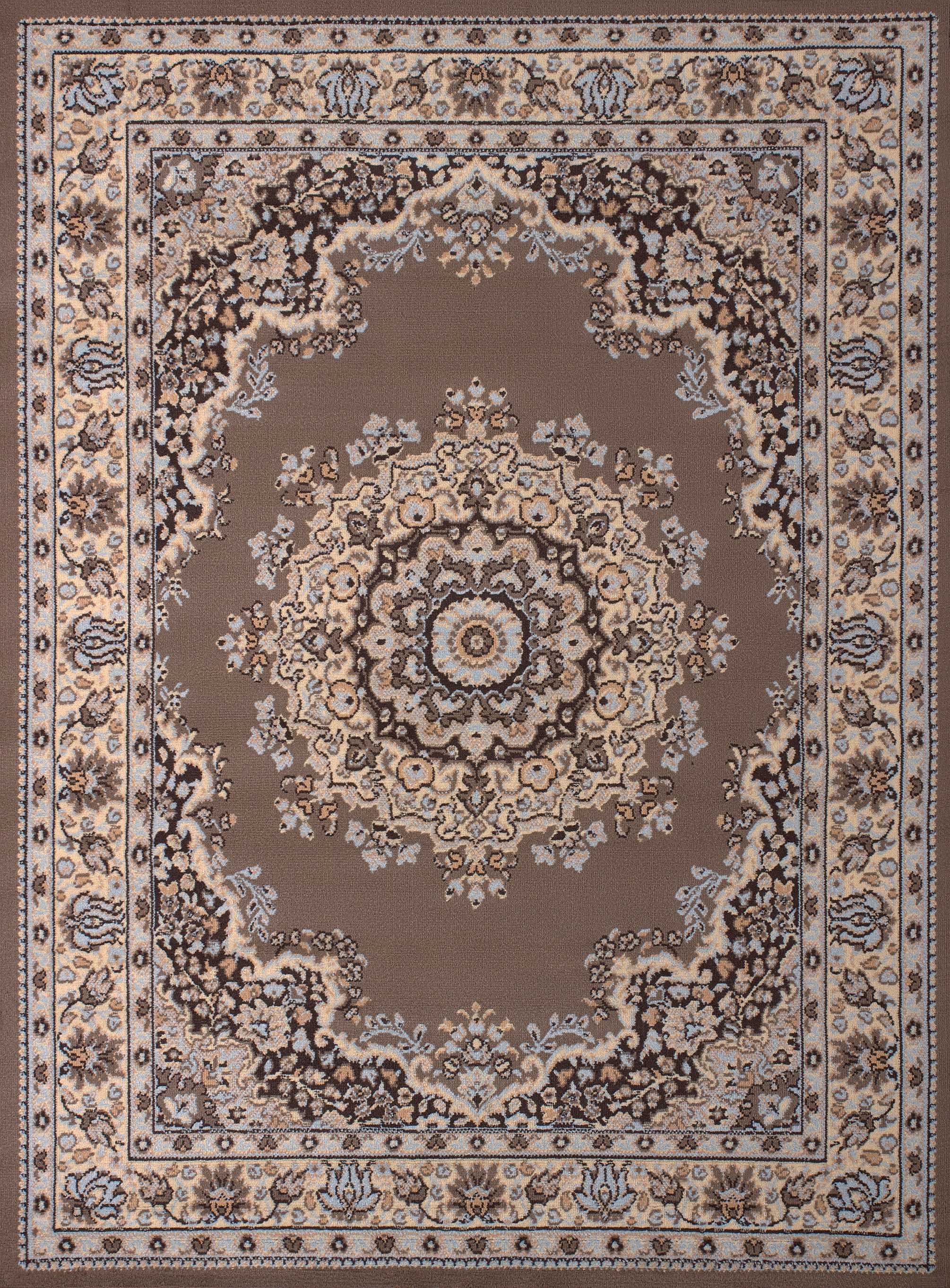 94" x 126" Ash Beige Polypropyelene Oversize Rug