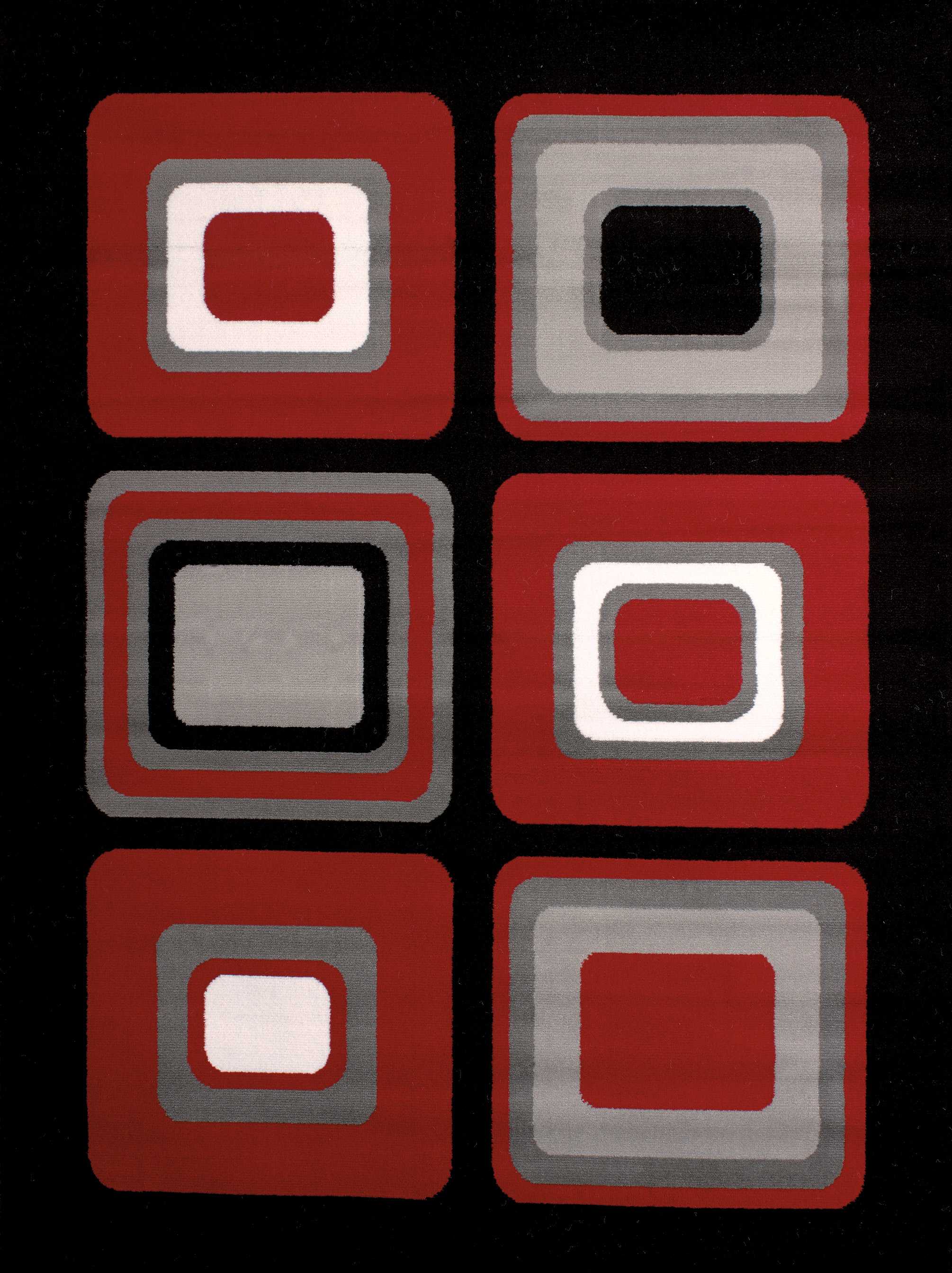 94" x 126" Red Polypropyelene Oversize Rug