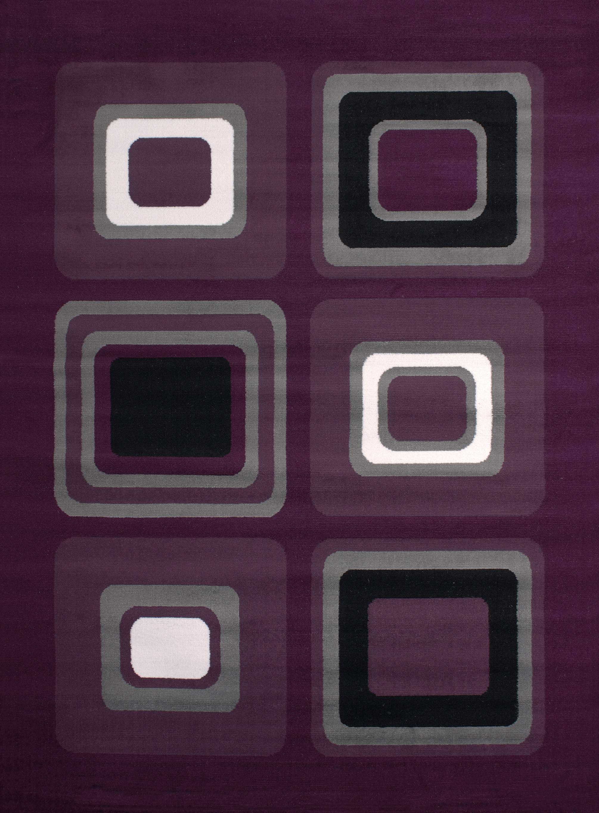 27" x 86" Lilac Polypropyelene Runner Rug