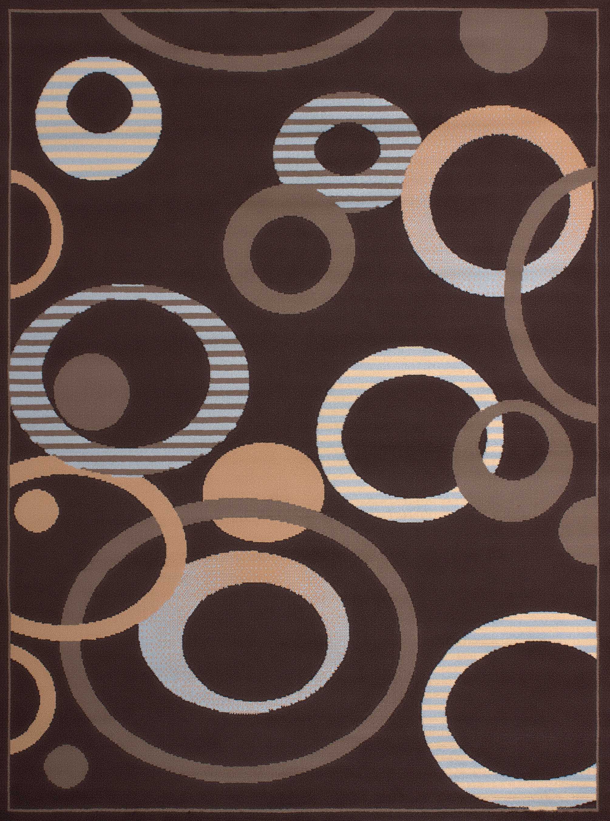 27" x 86" Chocolate Polypropyelene Runner Rug