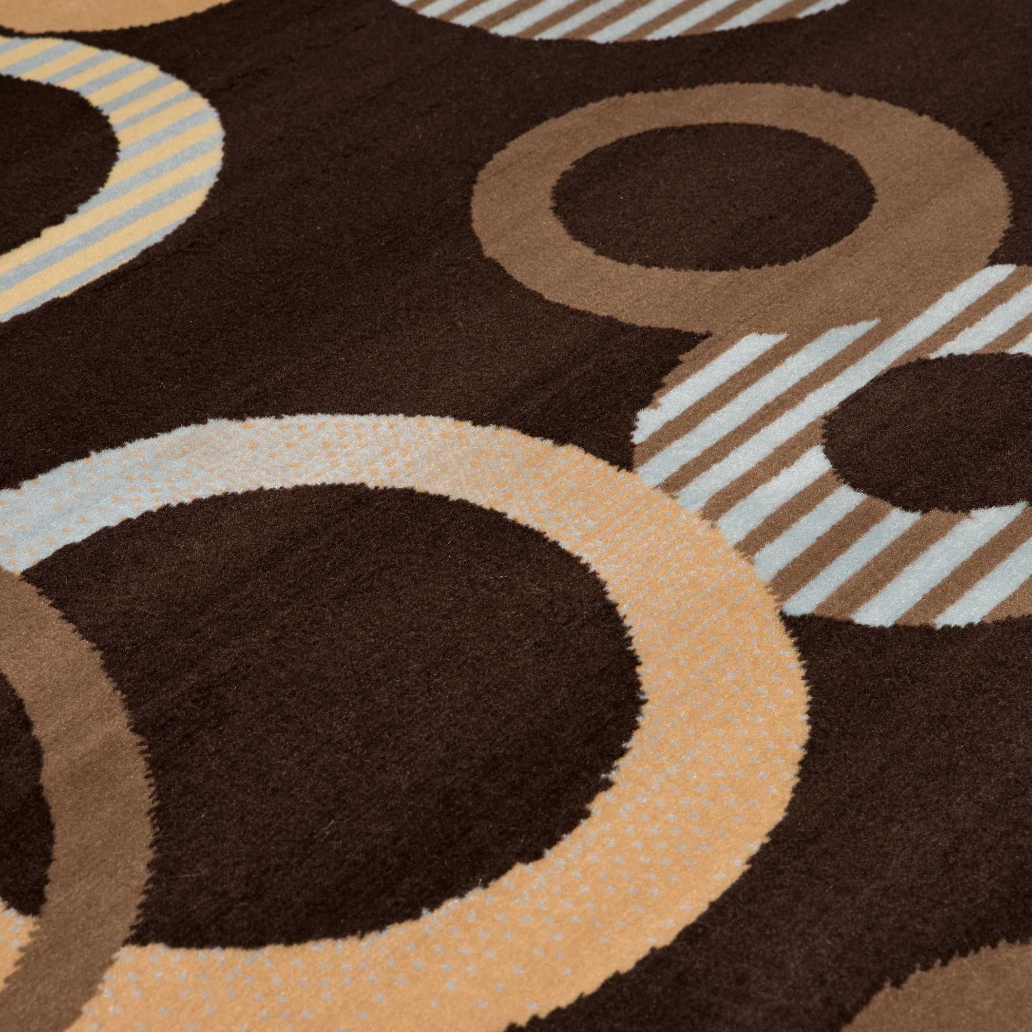 27" x 86" Chocolate Polypropyelene Runner Rug