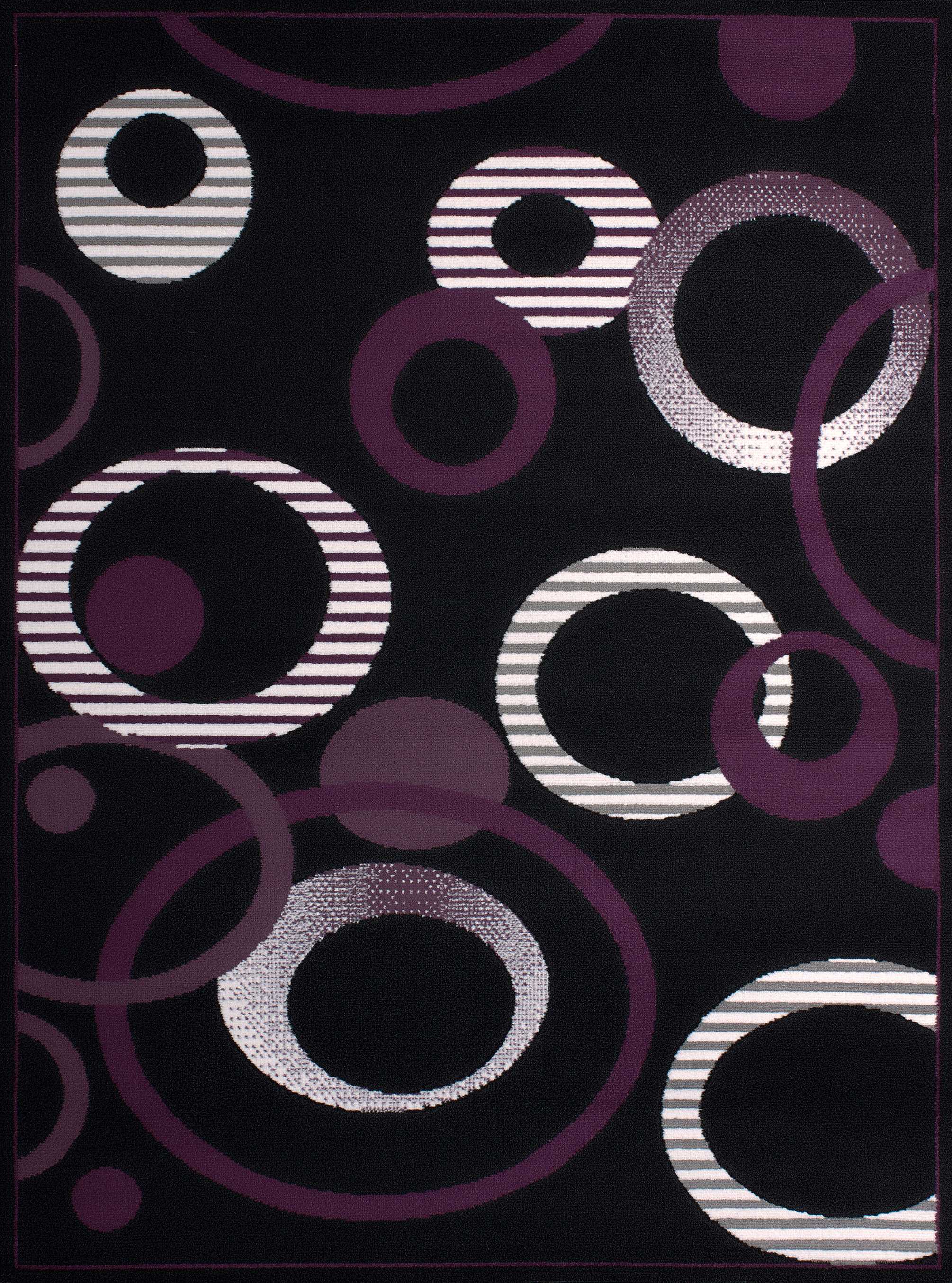 33" x 39" Plum Polypropyelene Accent Rug