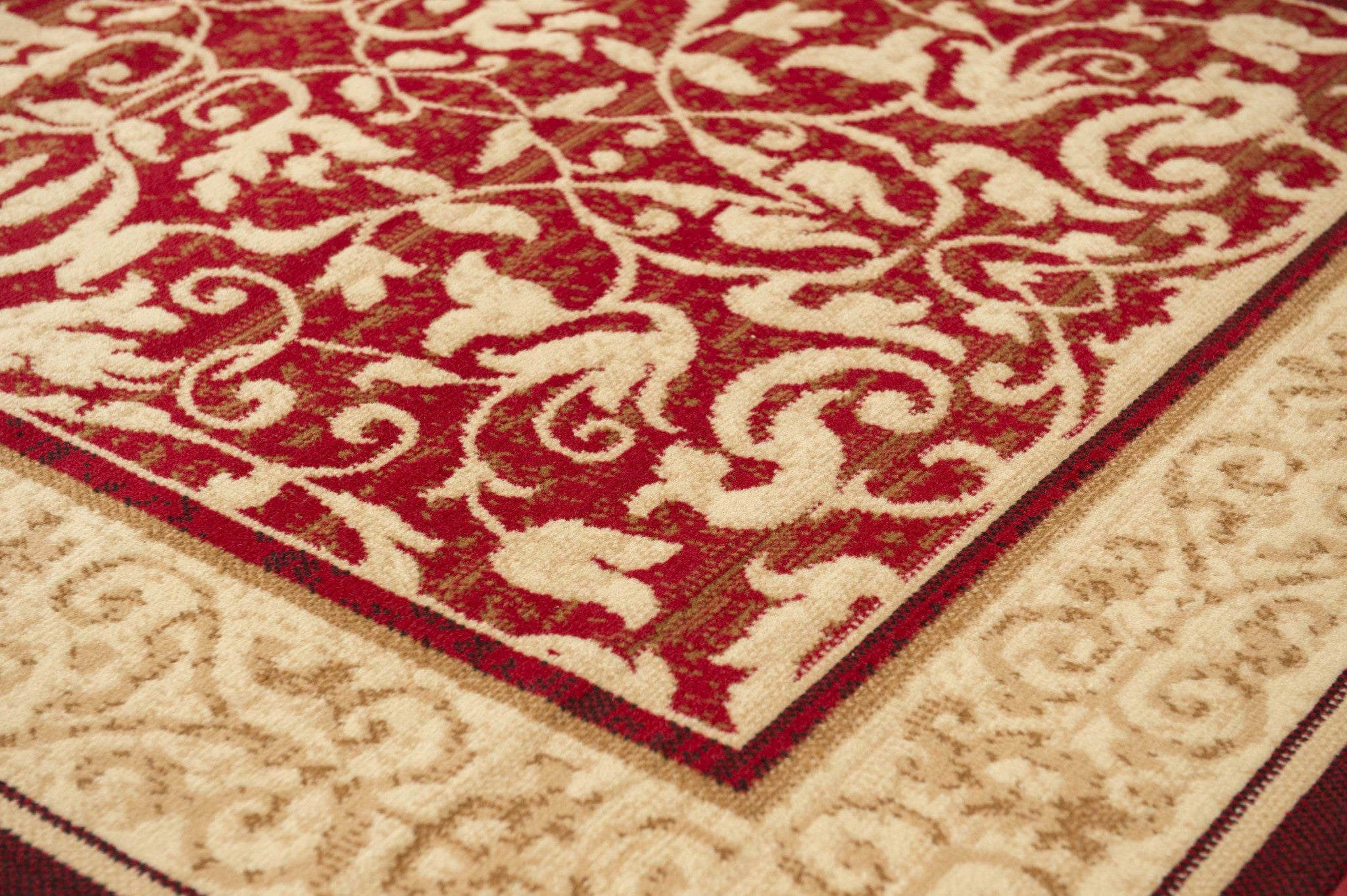 33" x 39" Red Polypropyelene Accent Rug