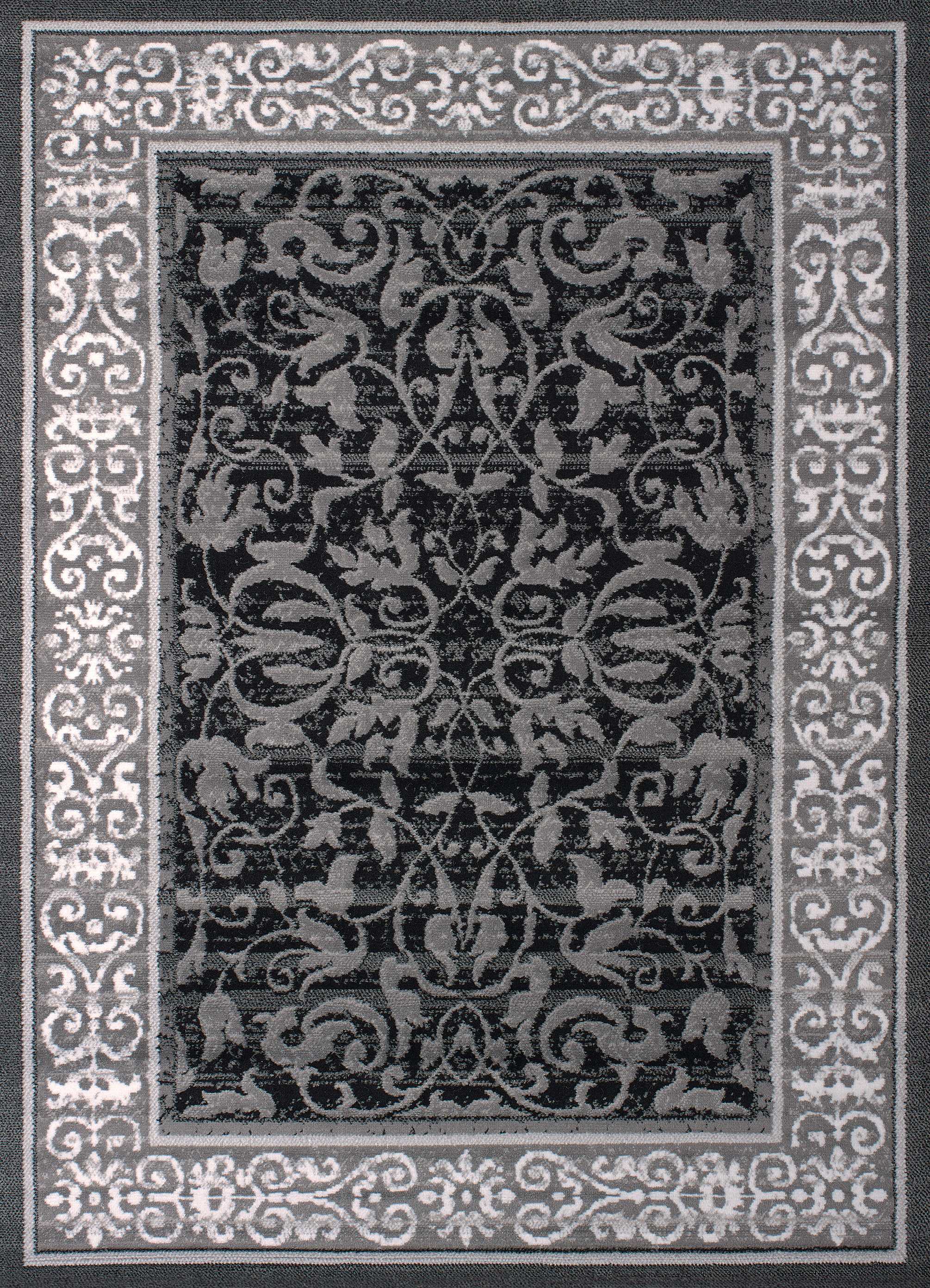 94" x 126" Grey Polypropyelene Oversize Rug