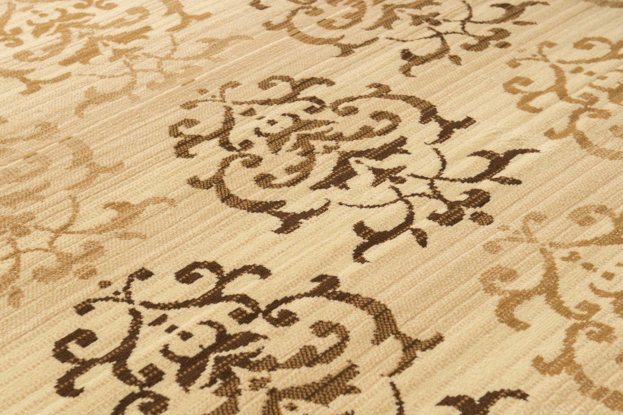 63" x 86" Ivory Polypropyelene Area Rug