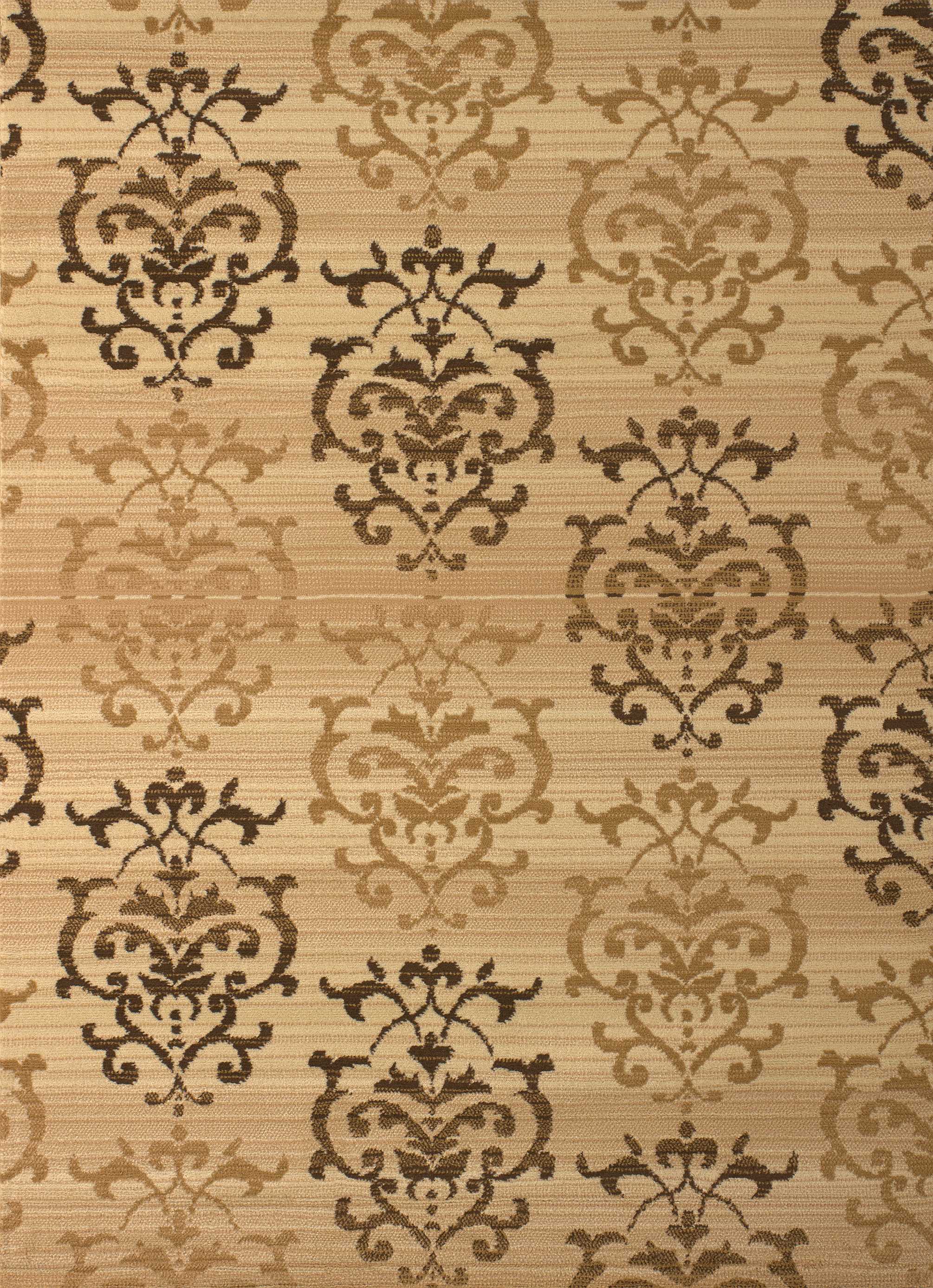 94" x 126" Ivory Polypropyelene Oversize Rug