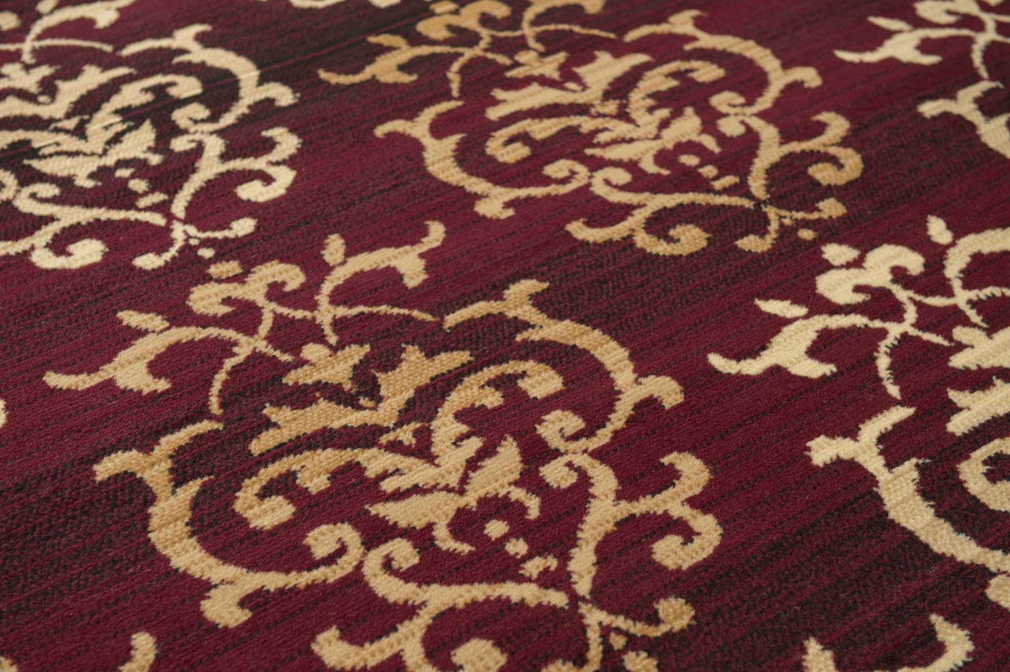 27" x 86" Burgundy Polypropyelene Runner Rug