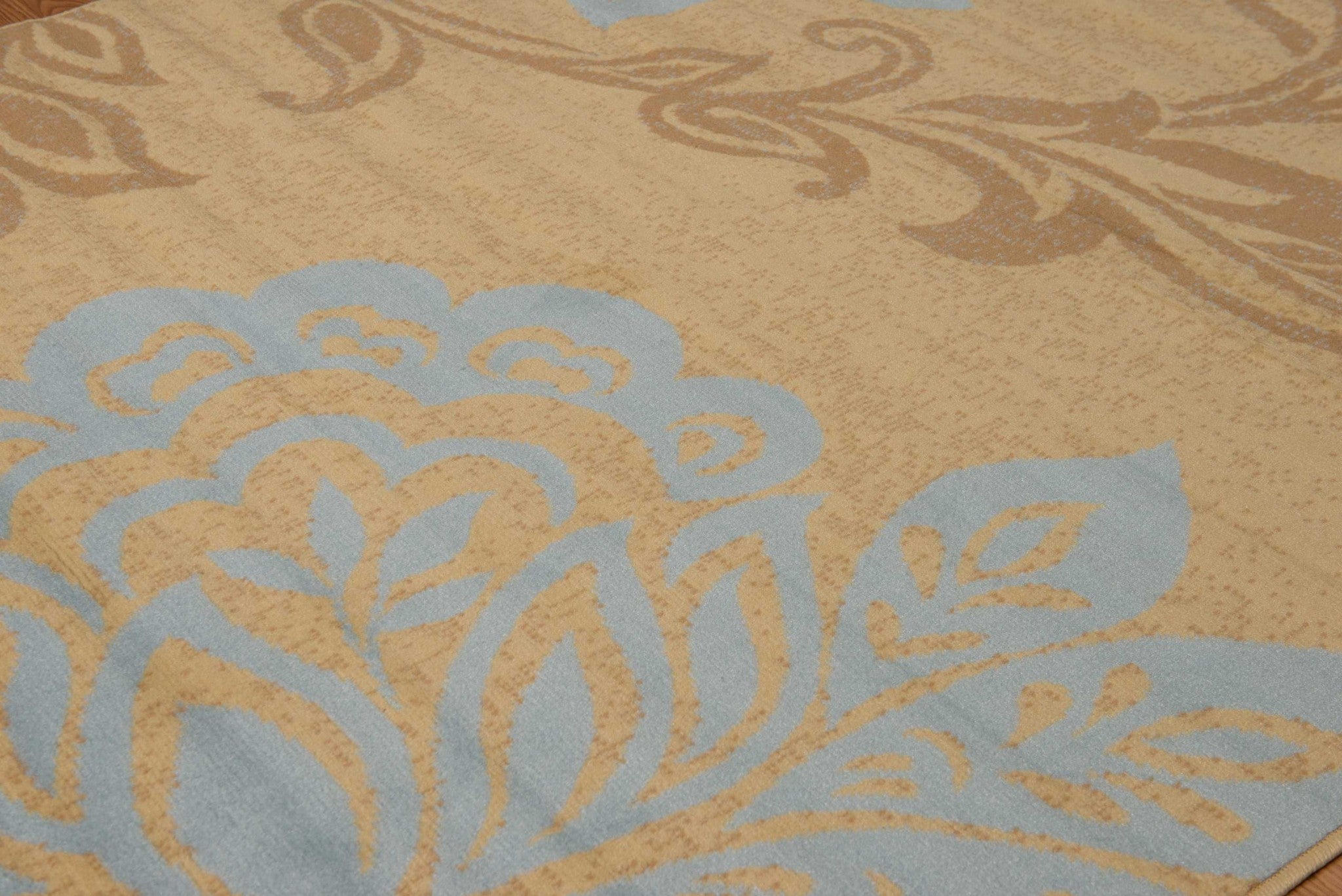 27" x 86" Blue Polypropyelene Runner Rug