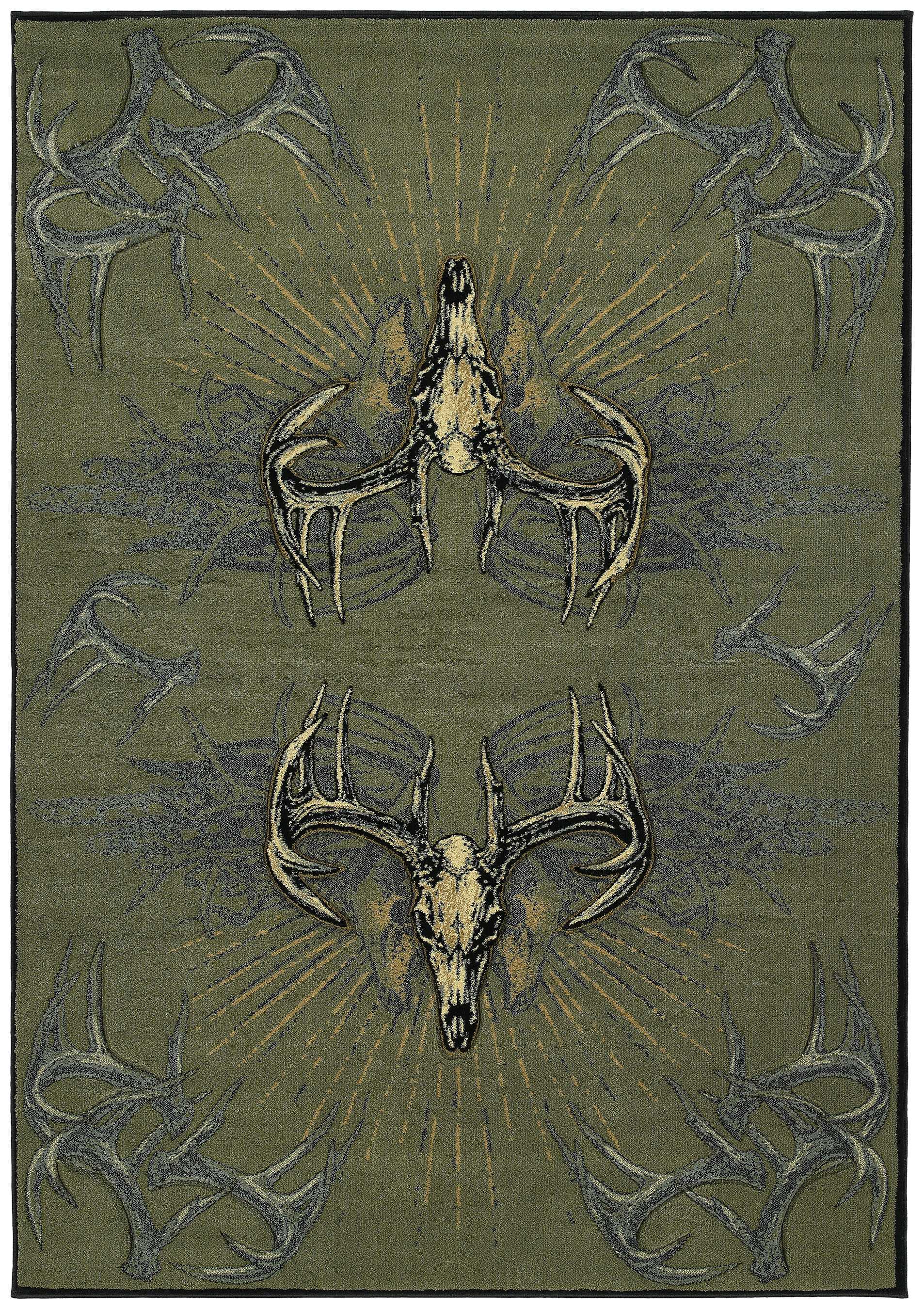 94" x 126" Smoke Blue Polypropylene Oversize Rug