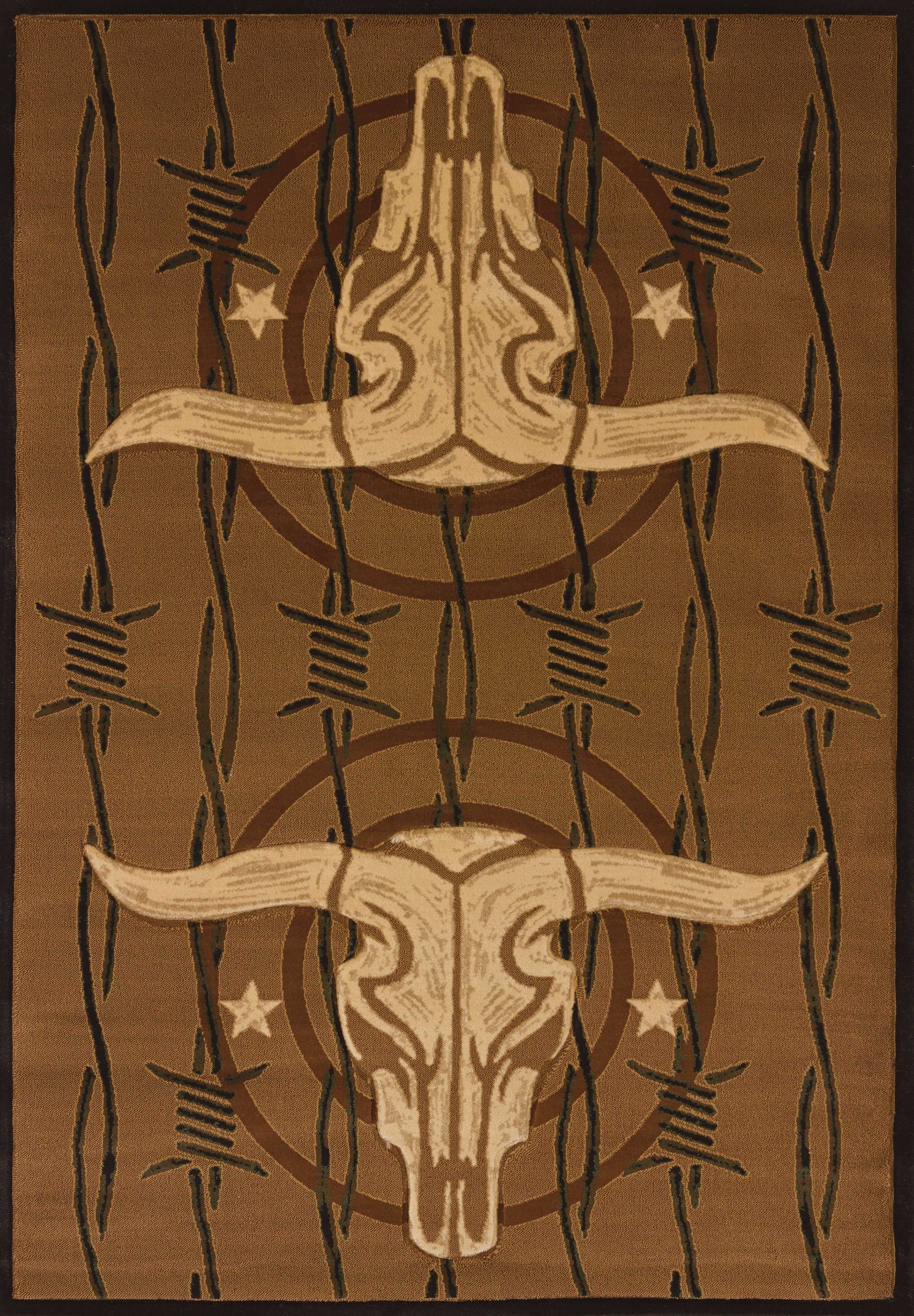 94" x 126" Toffee Polypropylene Oversize Rug