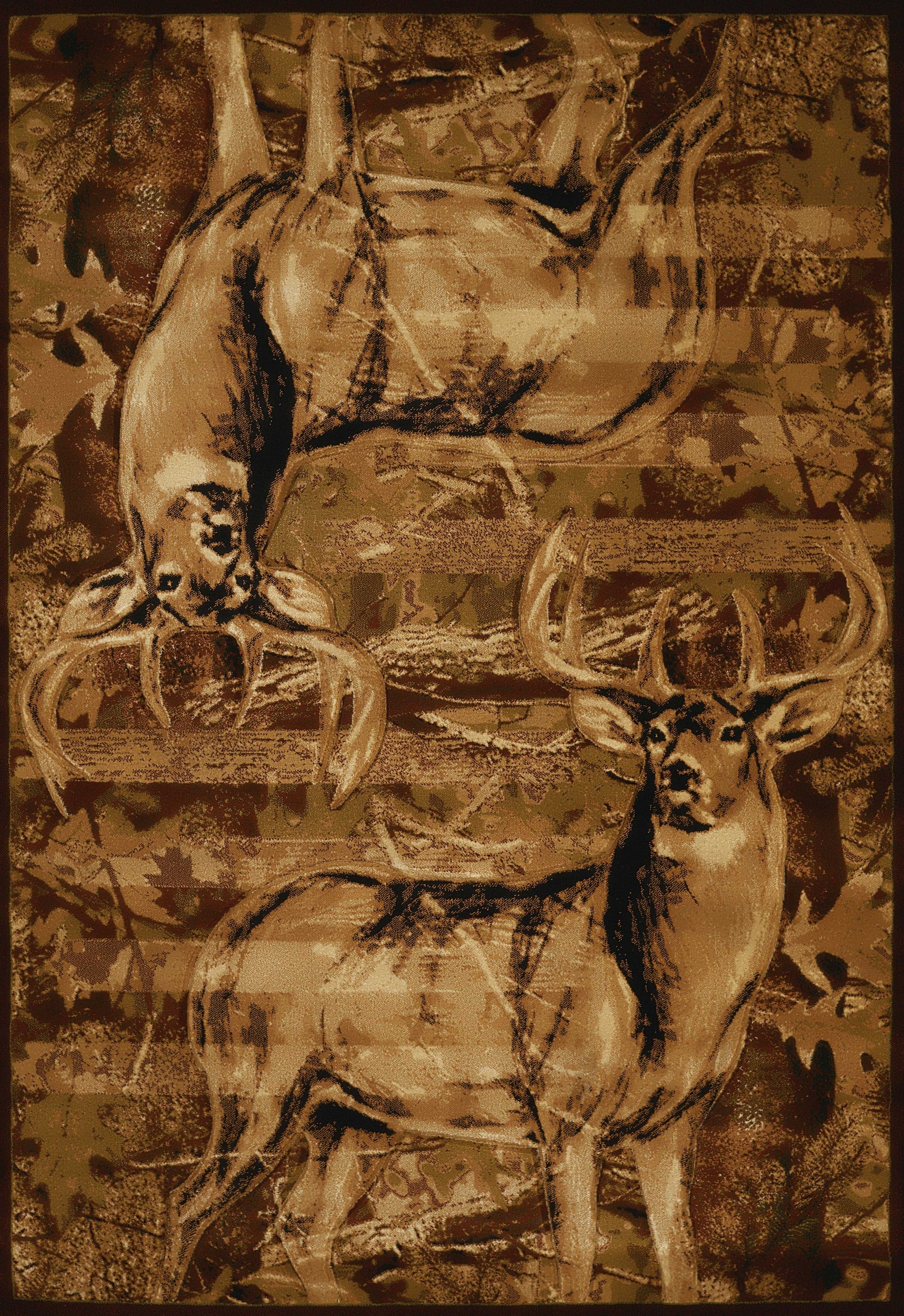 63" x 90" Toffee Polypropylene Area Rug