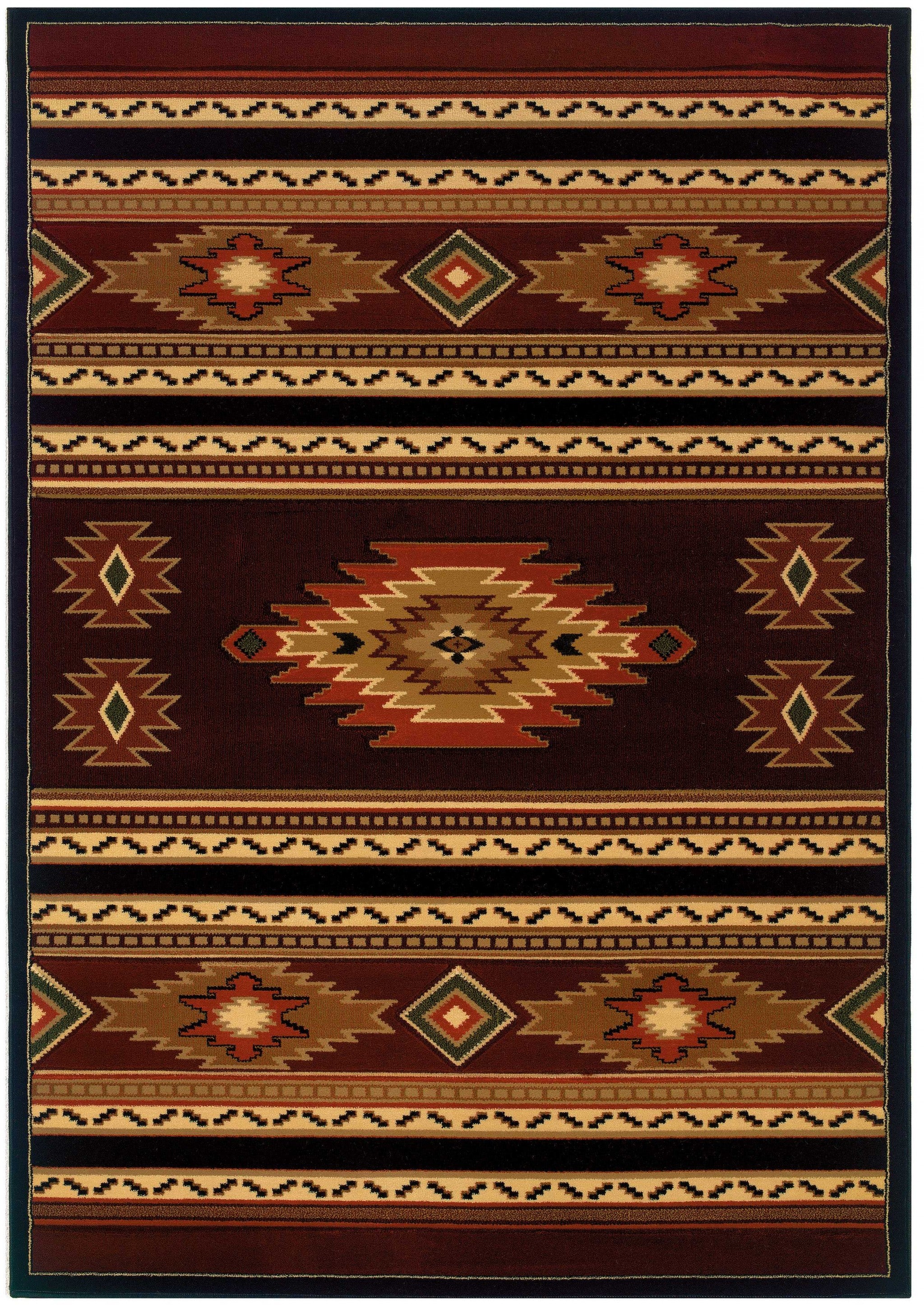 22" x 32" Terracotta Polypropylene Accent Rug