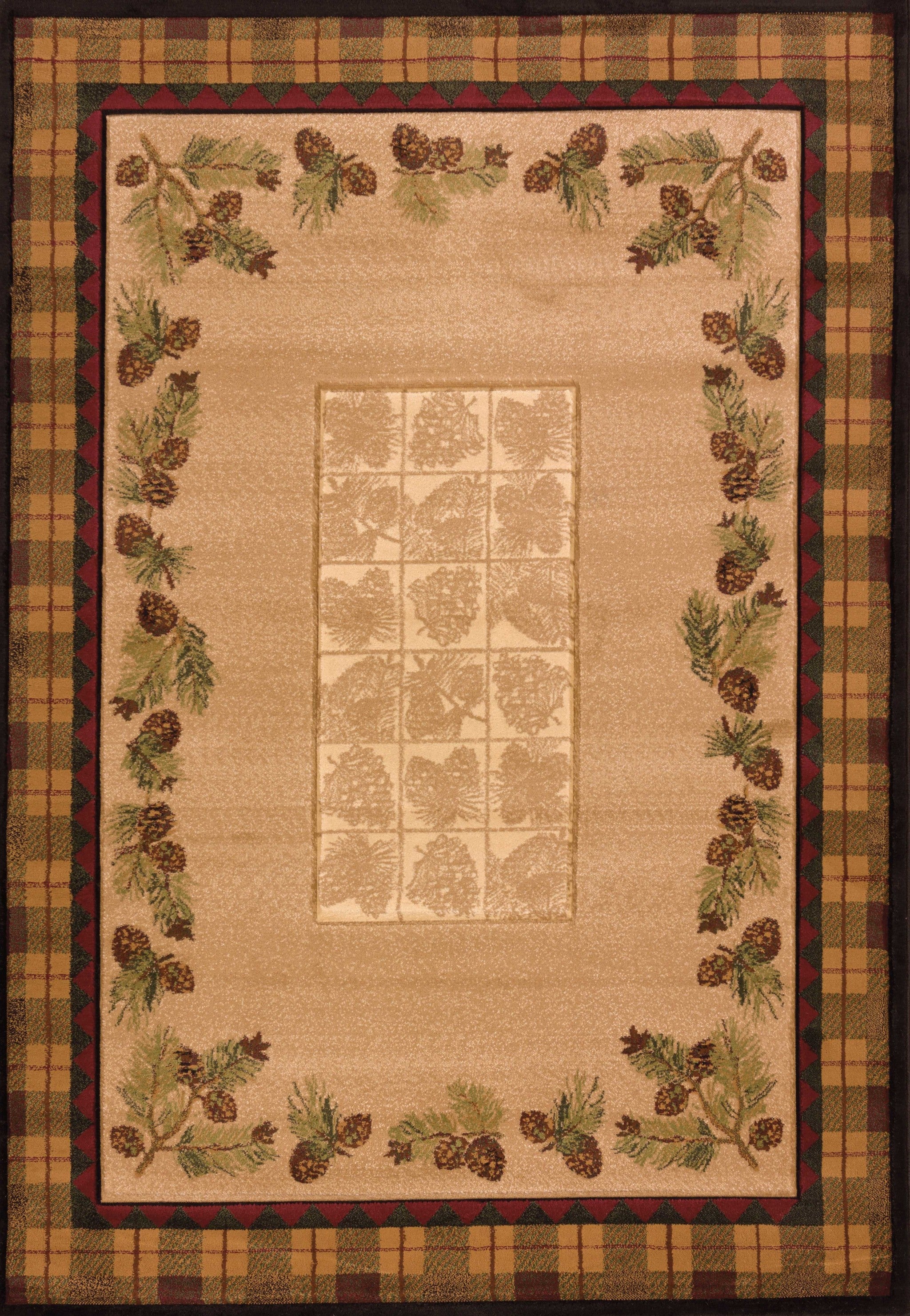 94" x 126" Toffee Polypropylene Oversize Rug