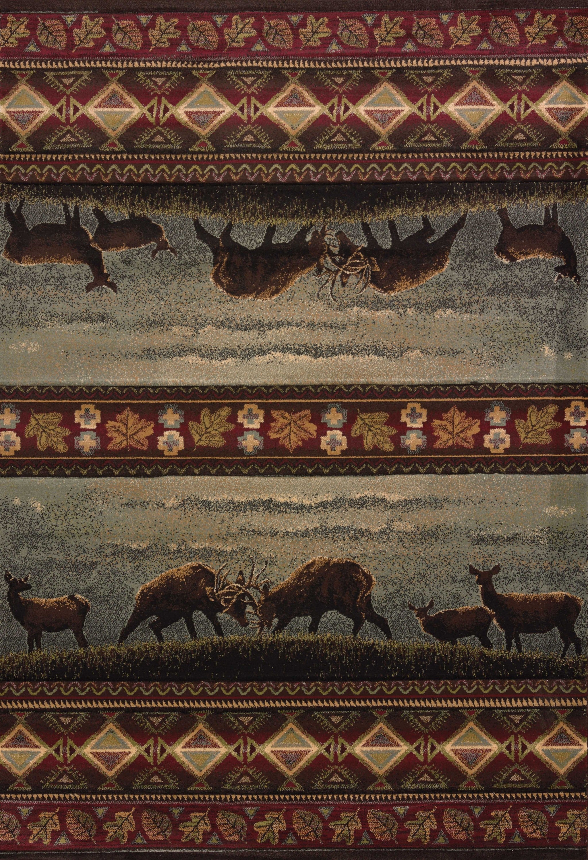 94" x 126" Smoke Blue Polypropylene Oversize Rug