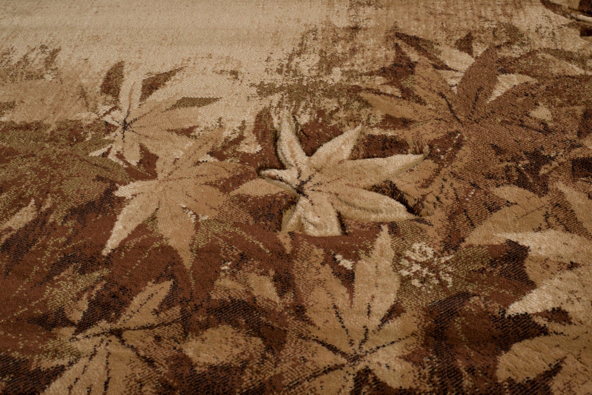 63" x 90" Toffee Polypropylene Area Rug