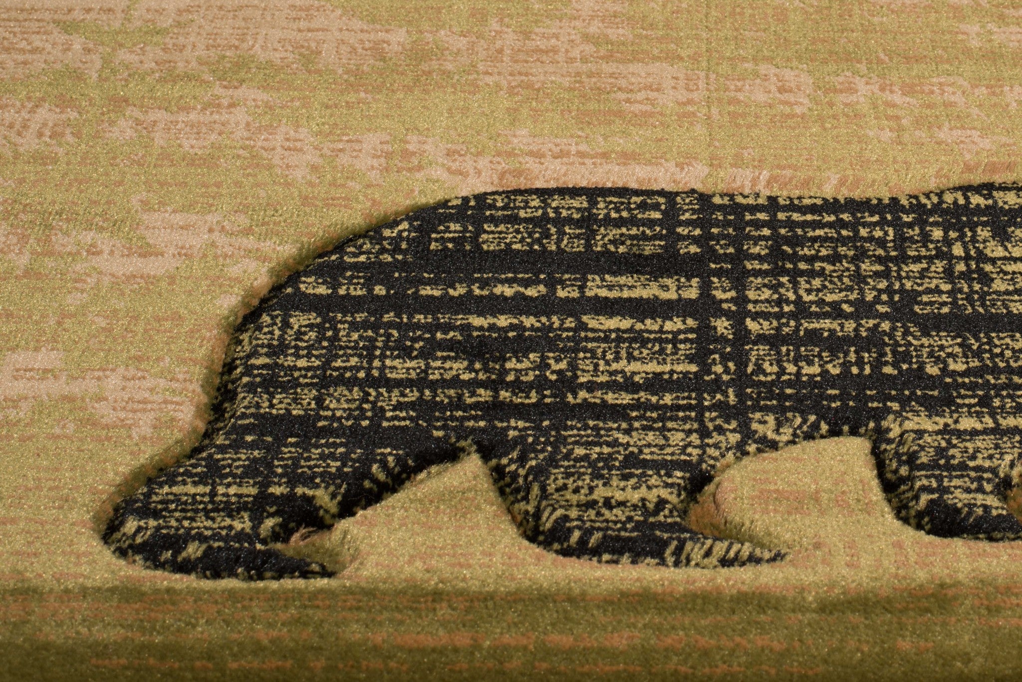 31" x 88" Beige Polypropylene Runner Rug