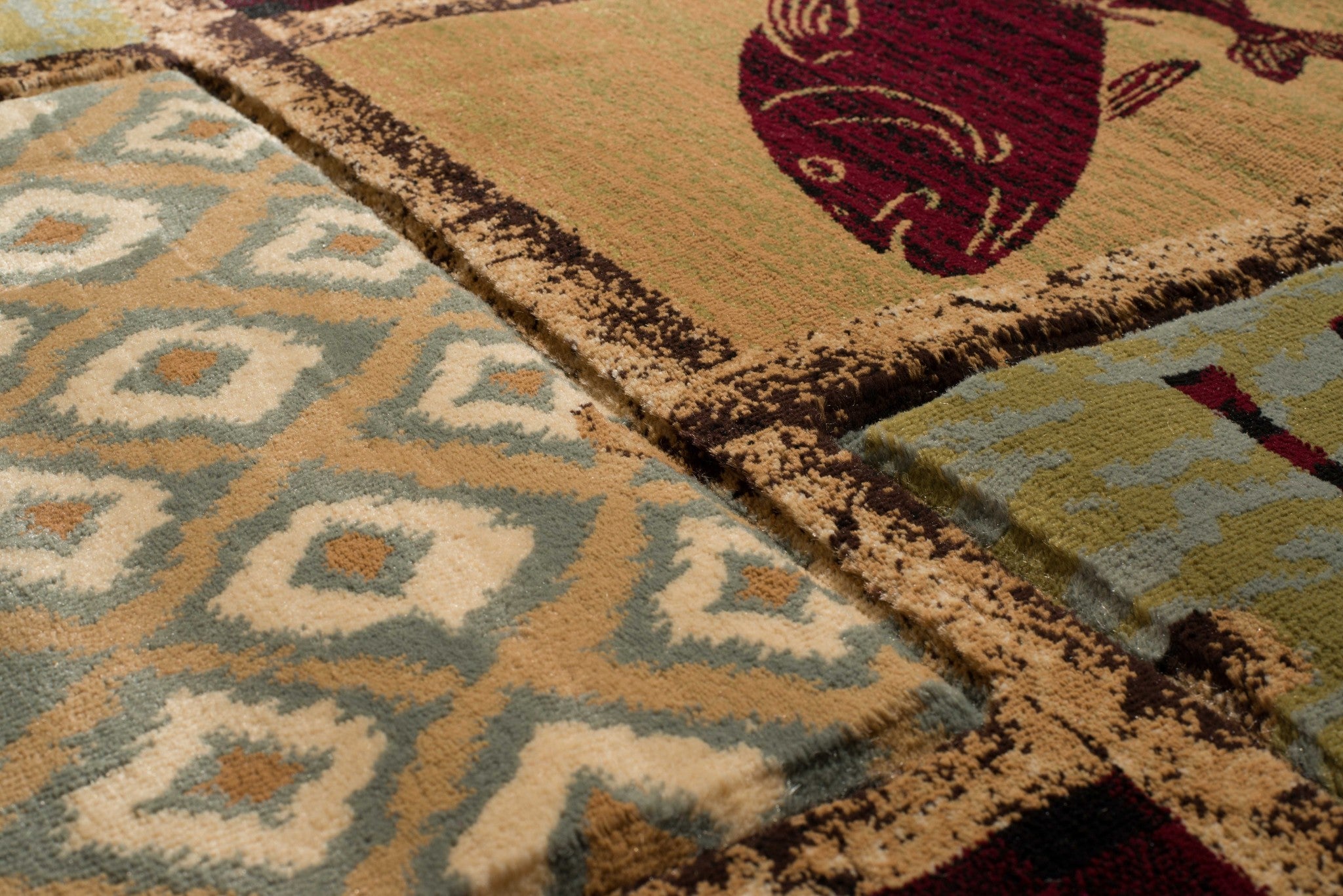 94" x 126" Multicolor Polypropylene Oversize Rug