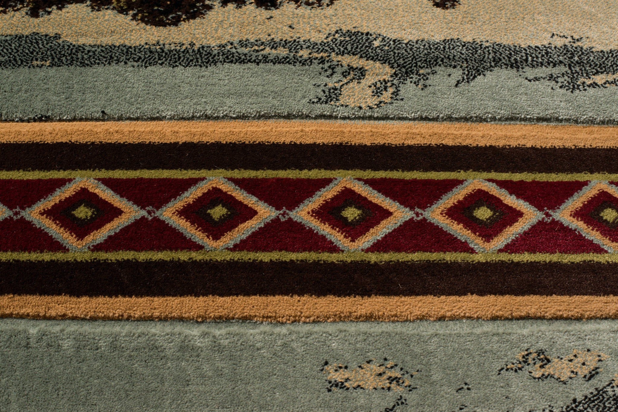 94" x 126" Blue Polypropylene Oversize Rug