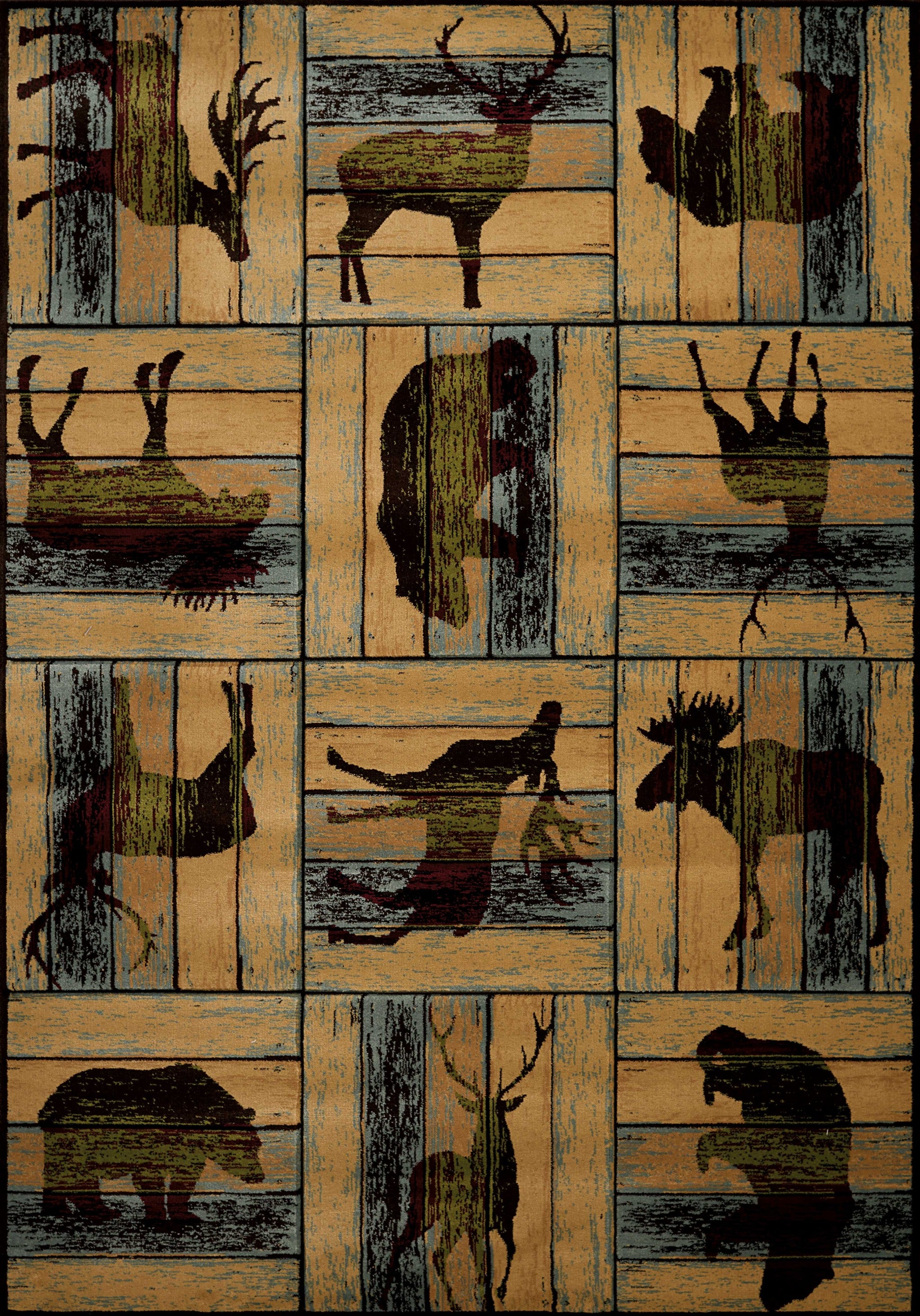 94" x 126" Multicolor Polypropylene Oversize Rug