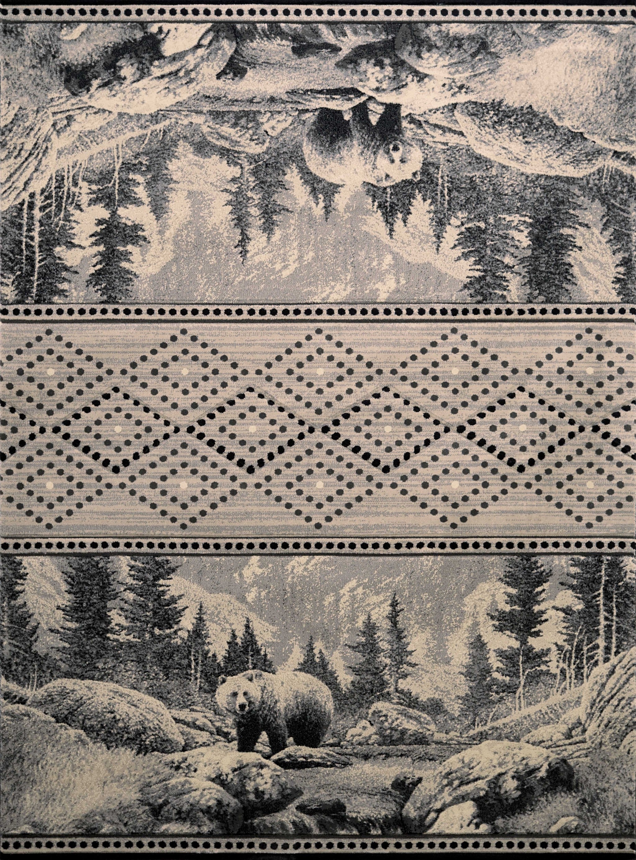 94" x 126" Silver Polypropylene Oversize Rug