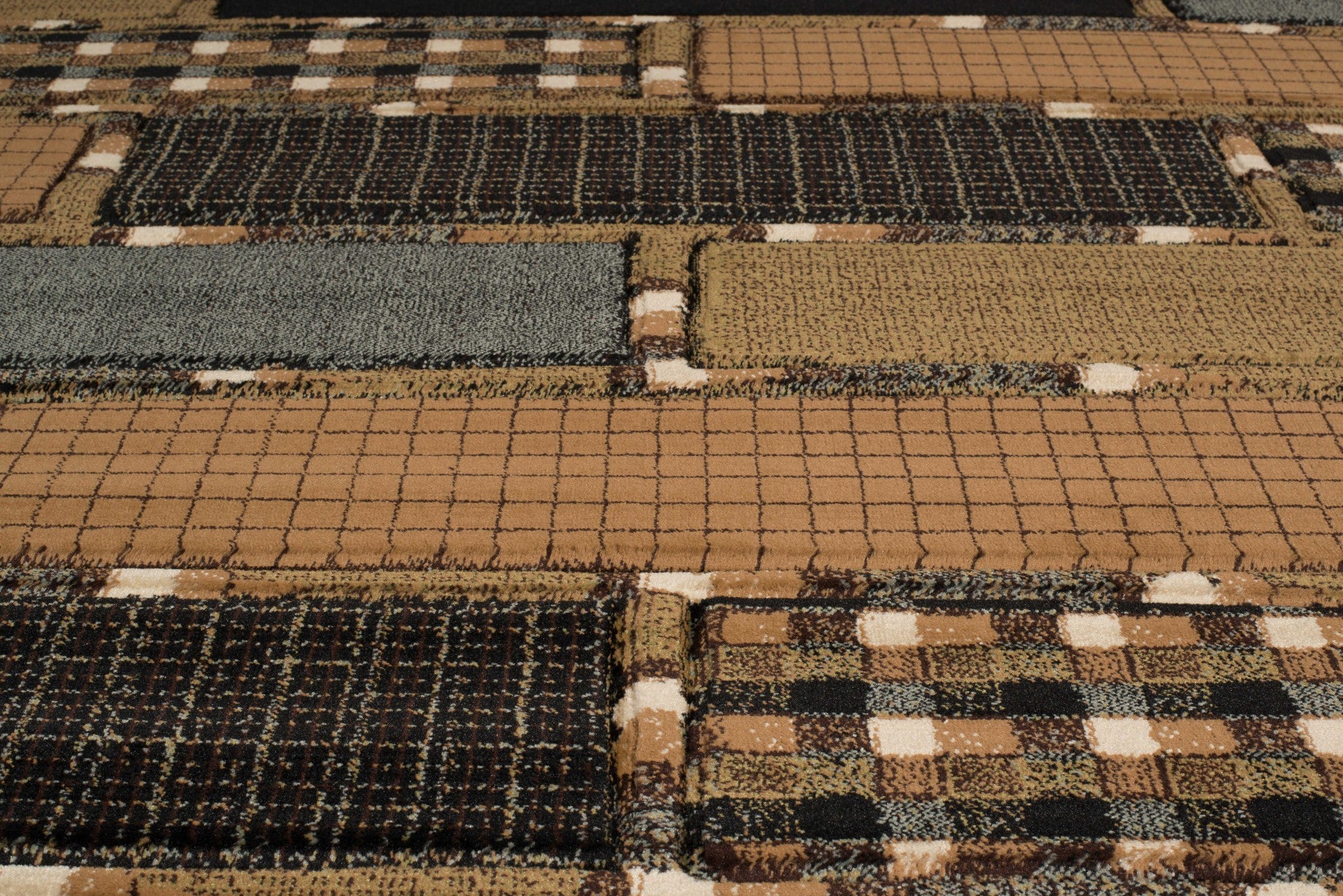 63" x 90" Multicolor Polypropylene Area Rug