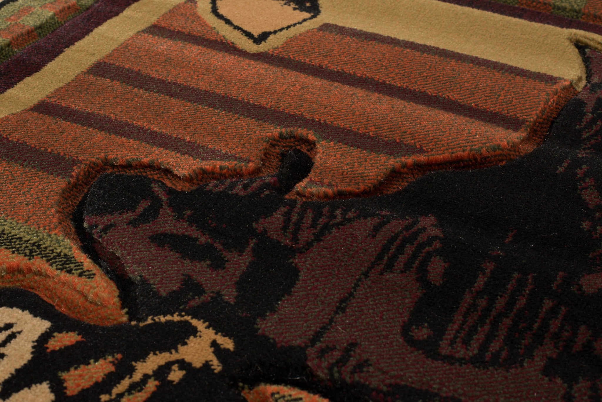 22" x 32" Terracotta Polypropylene Accent Rug