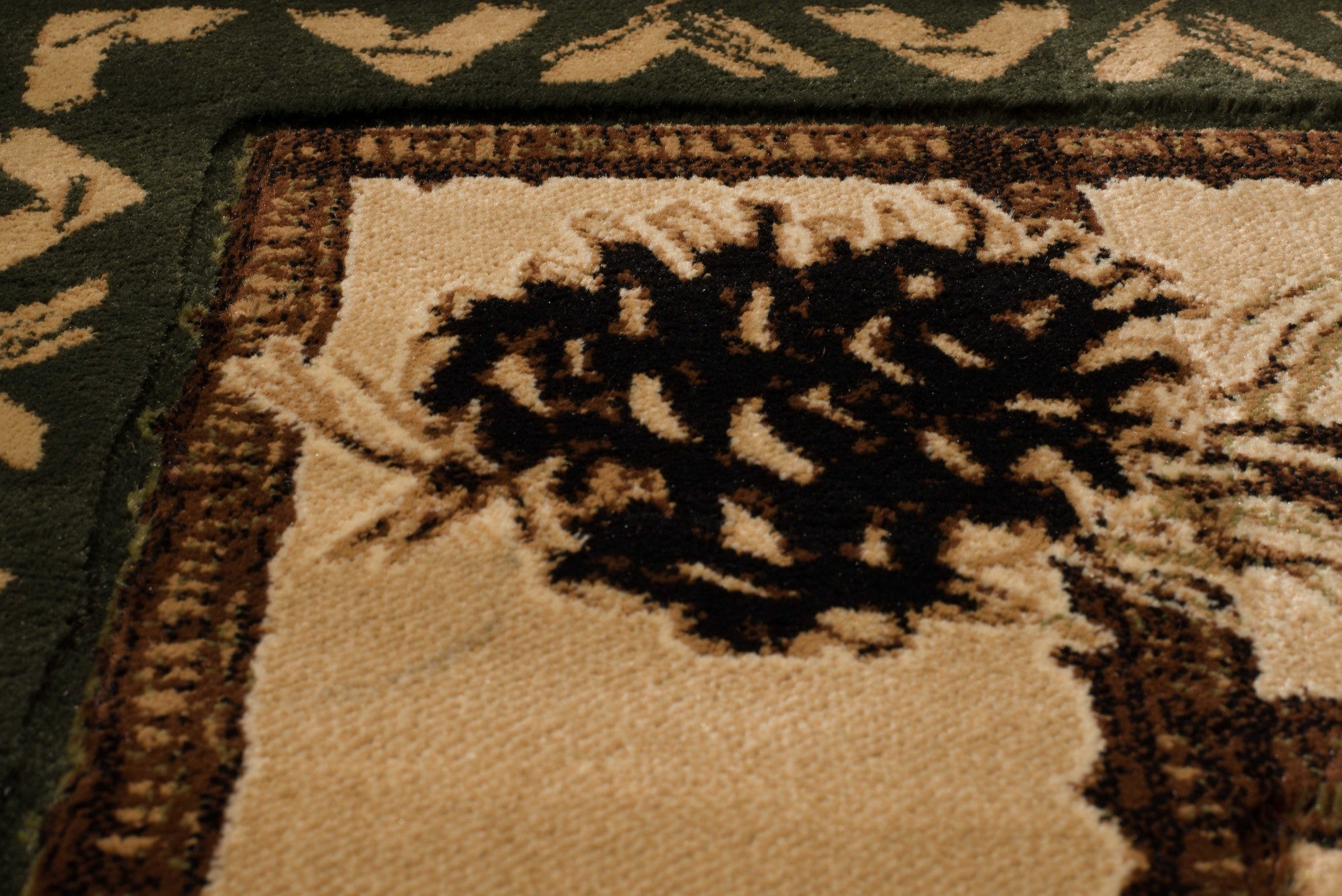 31" x 88" Beige Polypropylene Runner Rug