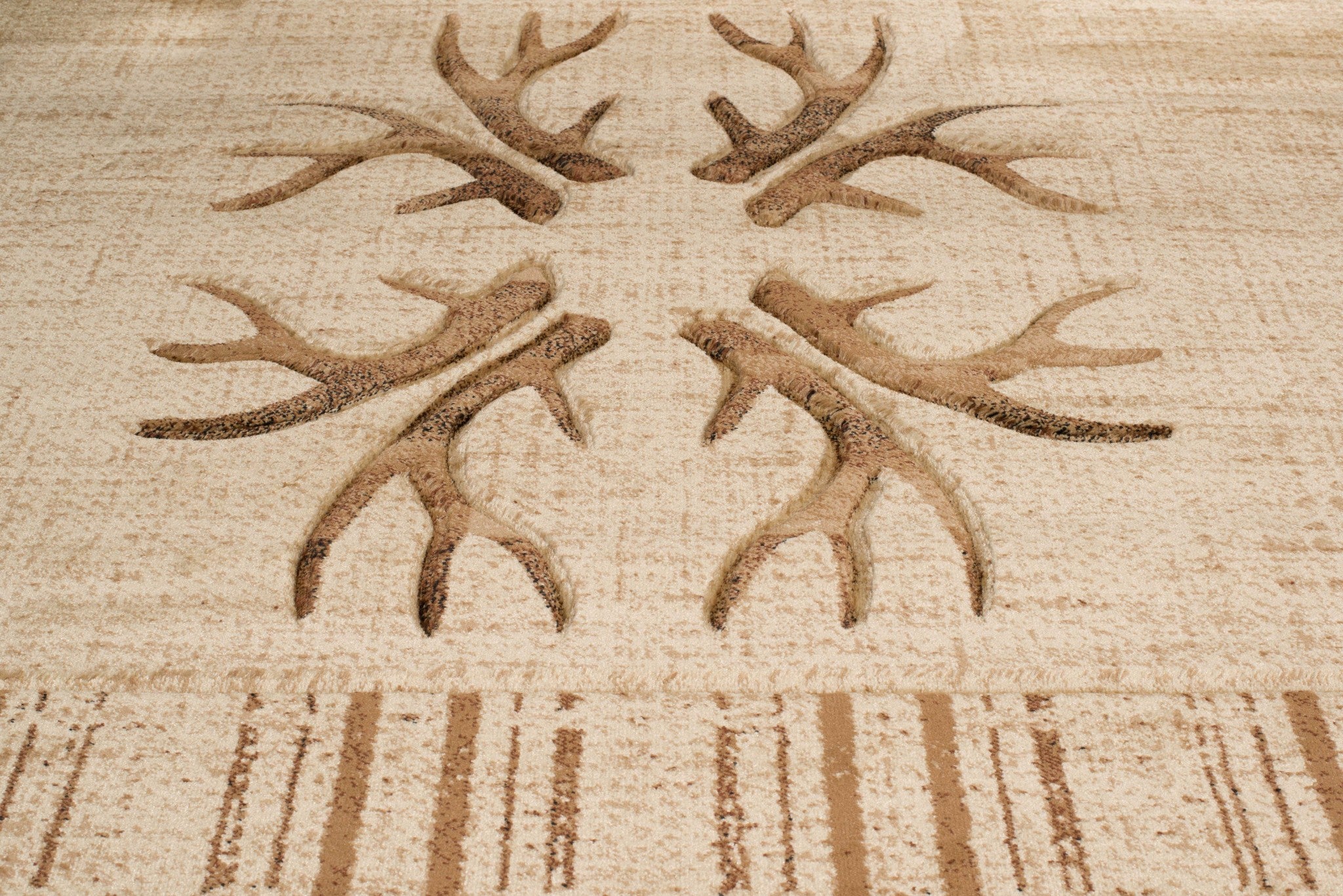 63" x 90" Toffee Polypropylene Area Rug