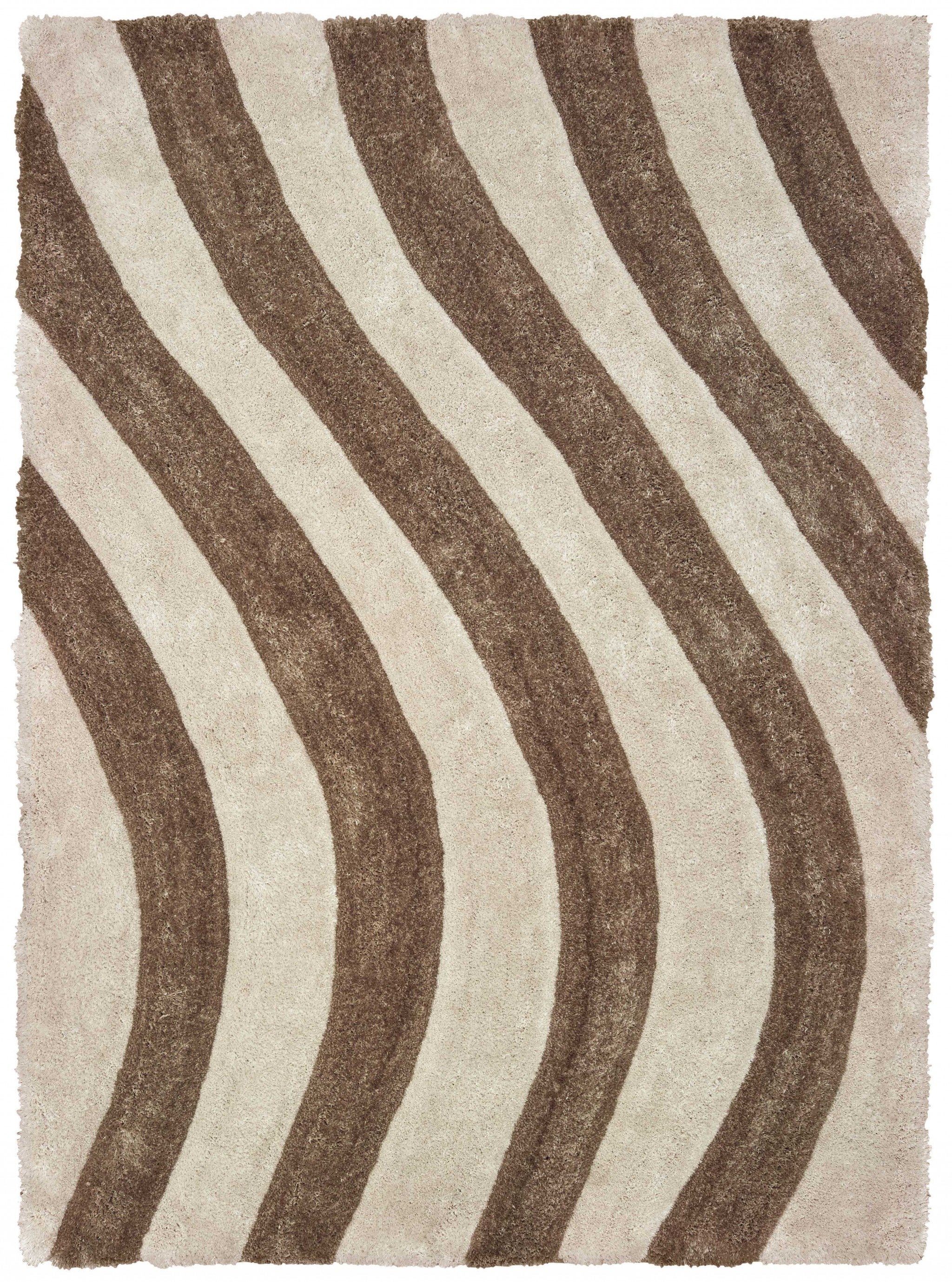 22" x 26" Beige Polyester Accent Rug