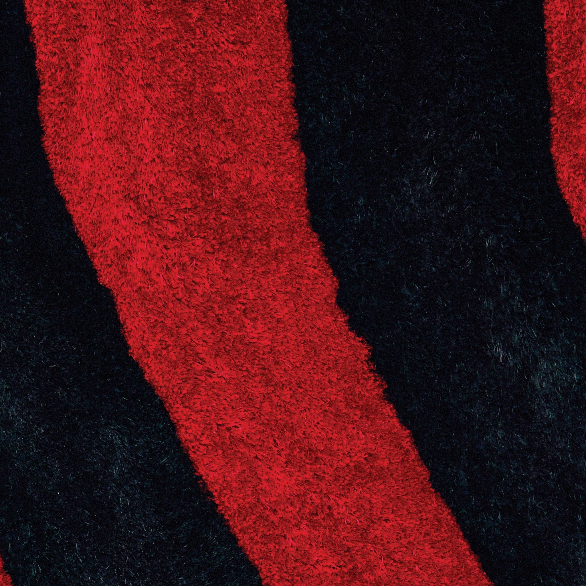 94" x 126" Red Polyester Oversize Rug