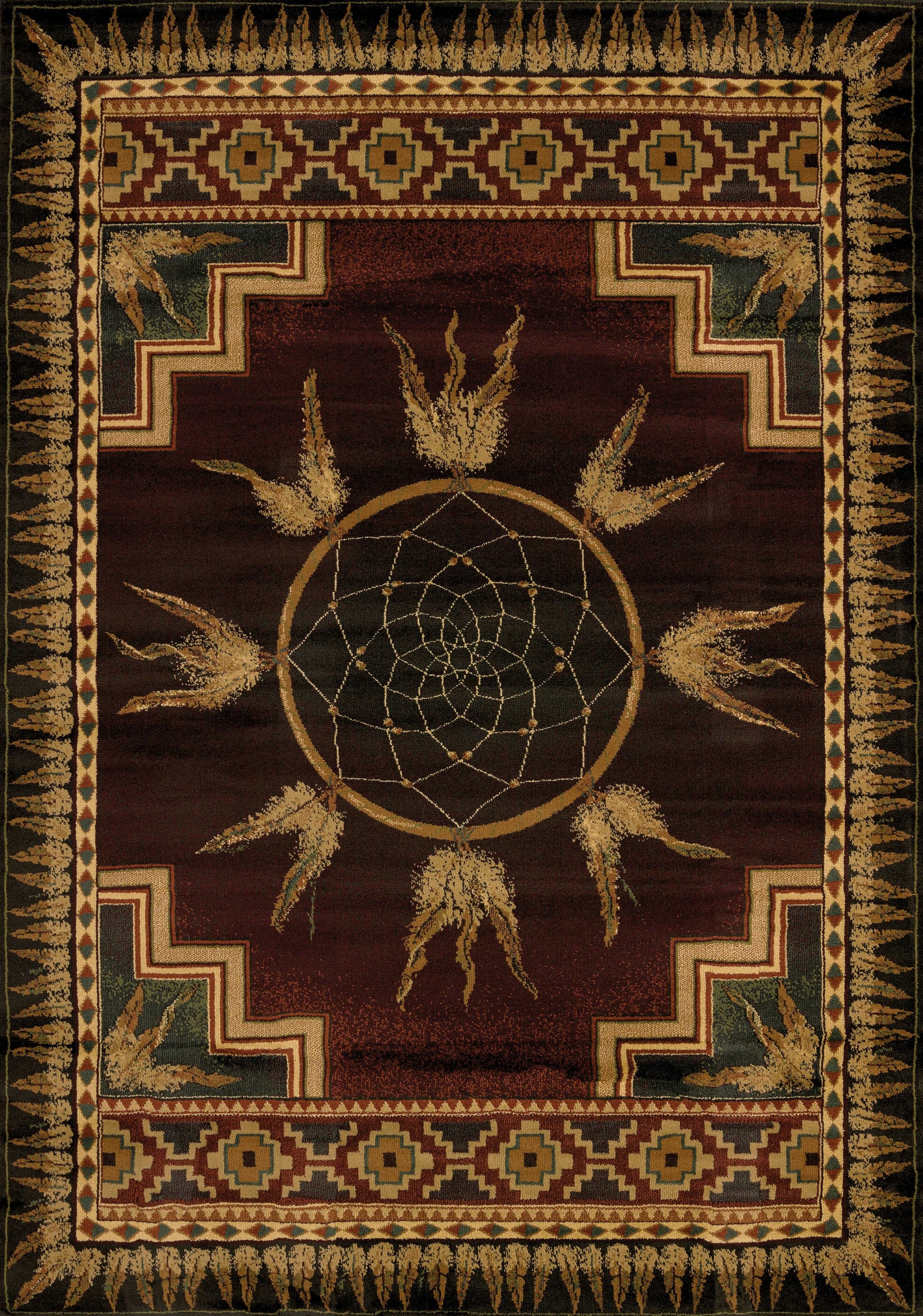 94" x 126" Lodge Polypropylene Oversize Rug