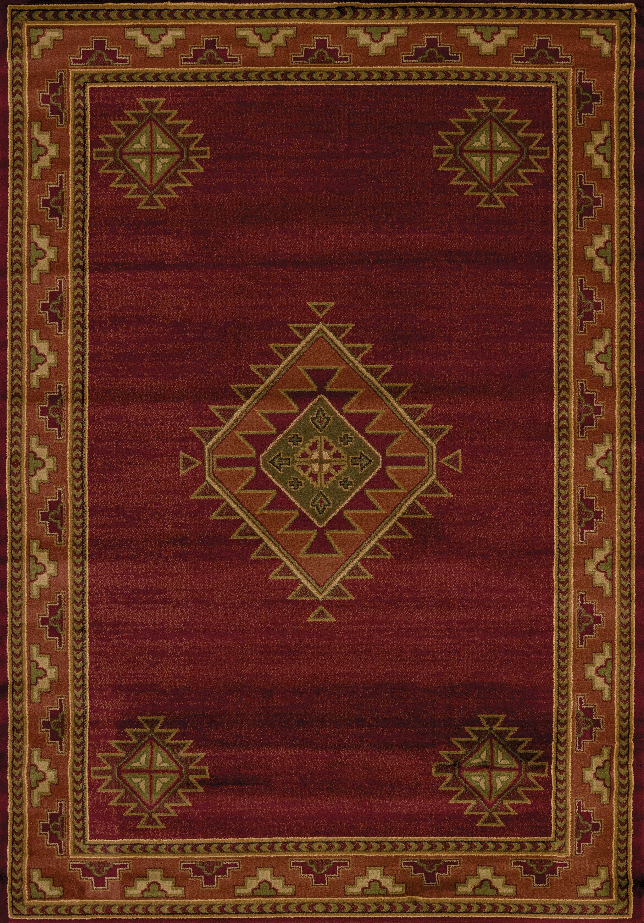 94" x 126" Burgundy Polypropylene Oversize Rug