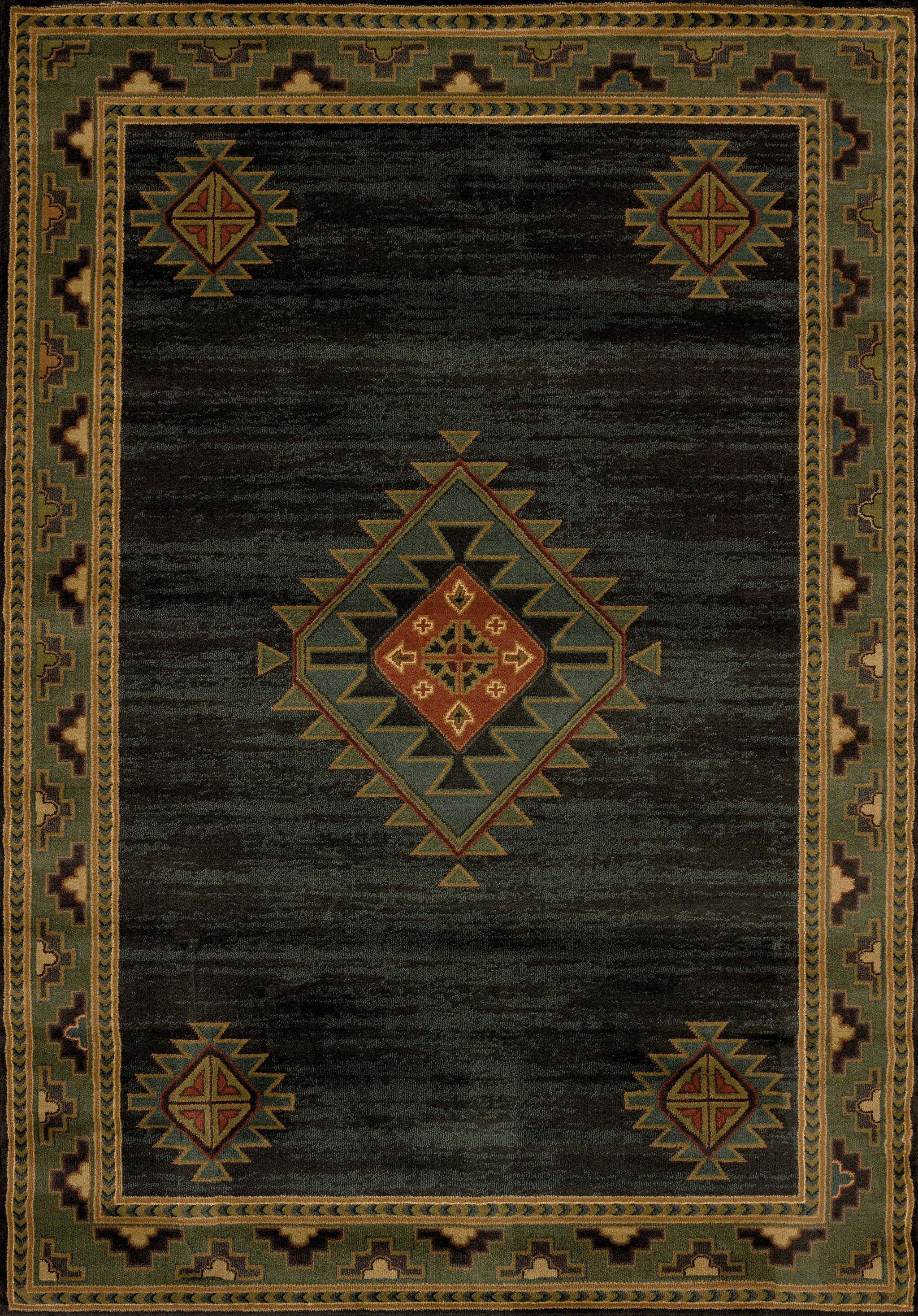 63" x 90" Hunter Polypropylene Area Rug