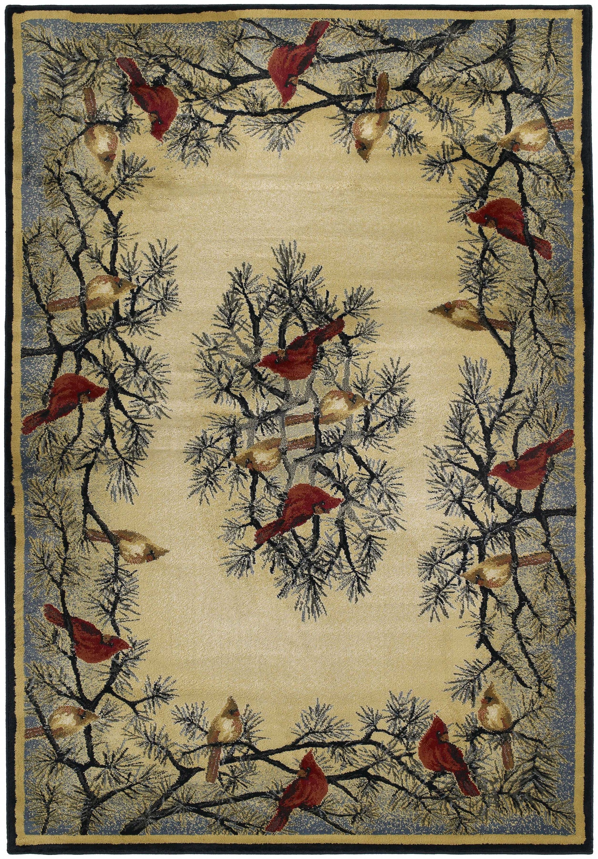 47" x 63" Natural Polypropylene Accent Rug