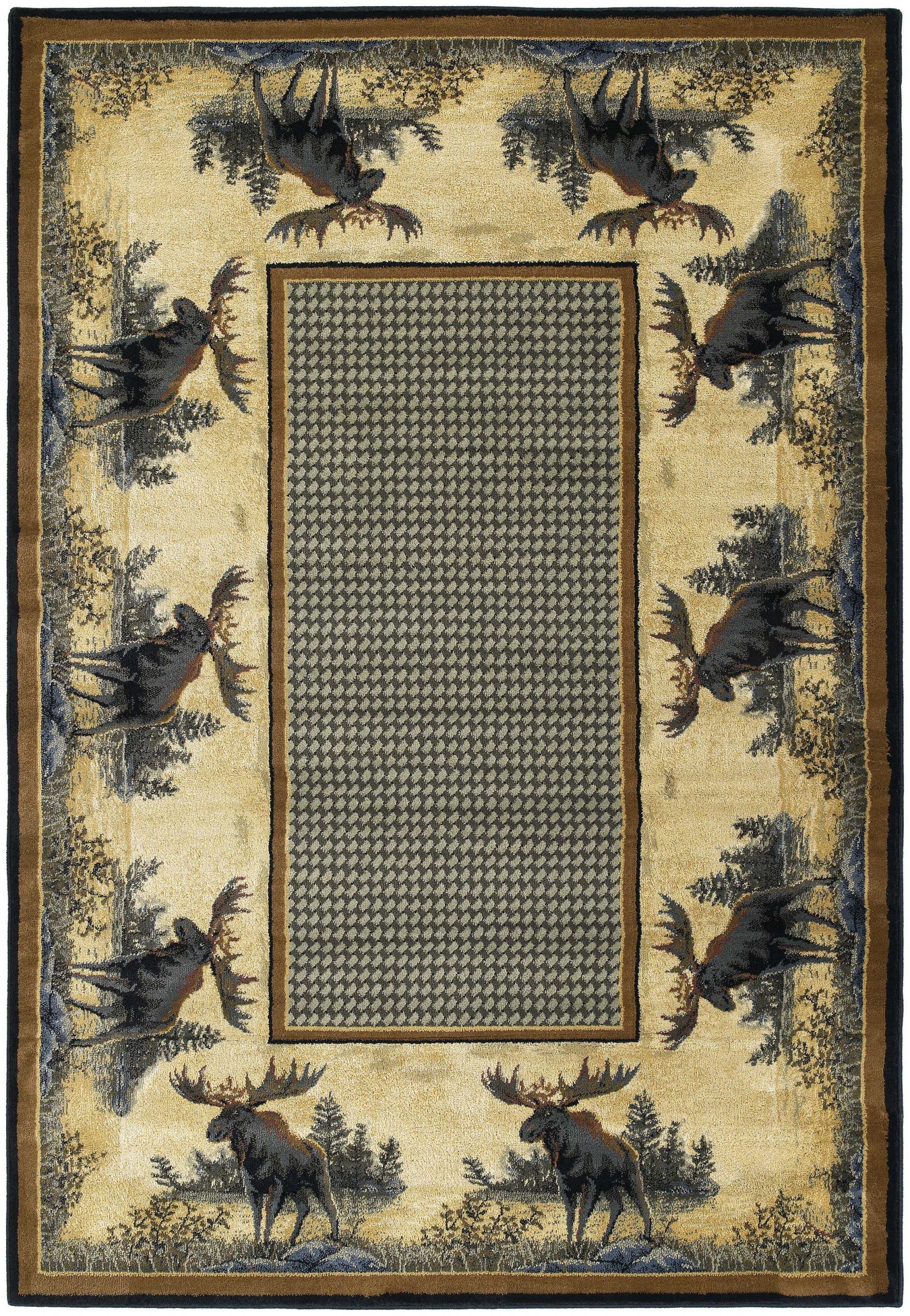 47" x 63" Natural Polypropylene Accent Rug