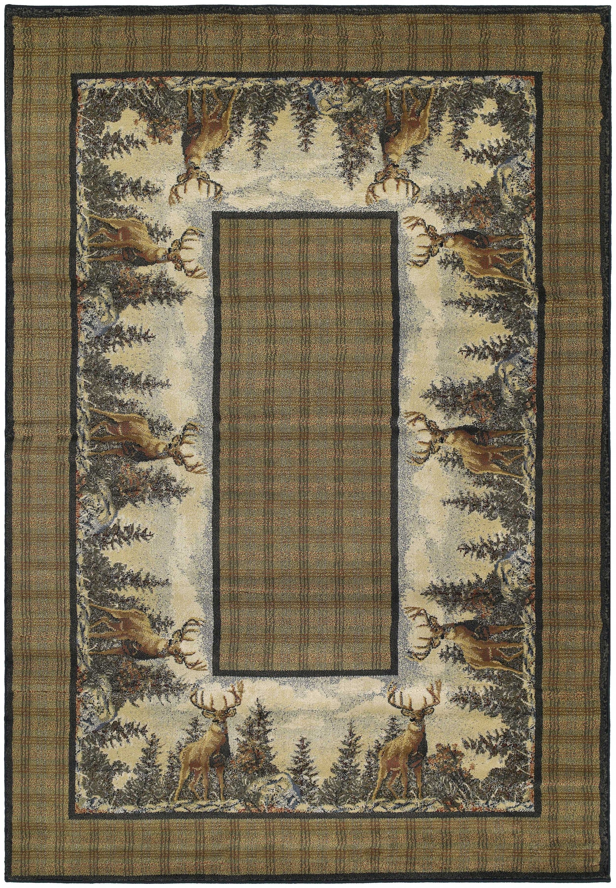 47" x 63" Natural Polypropylene Accent Rug