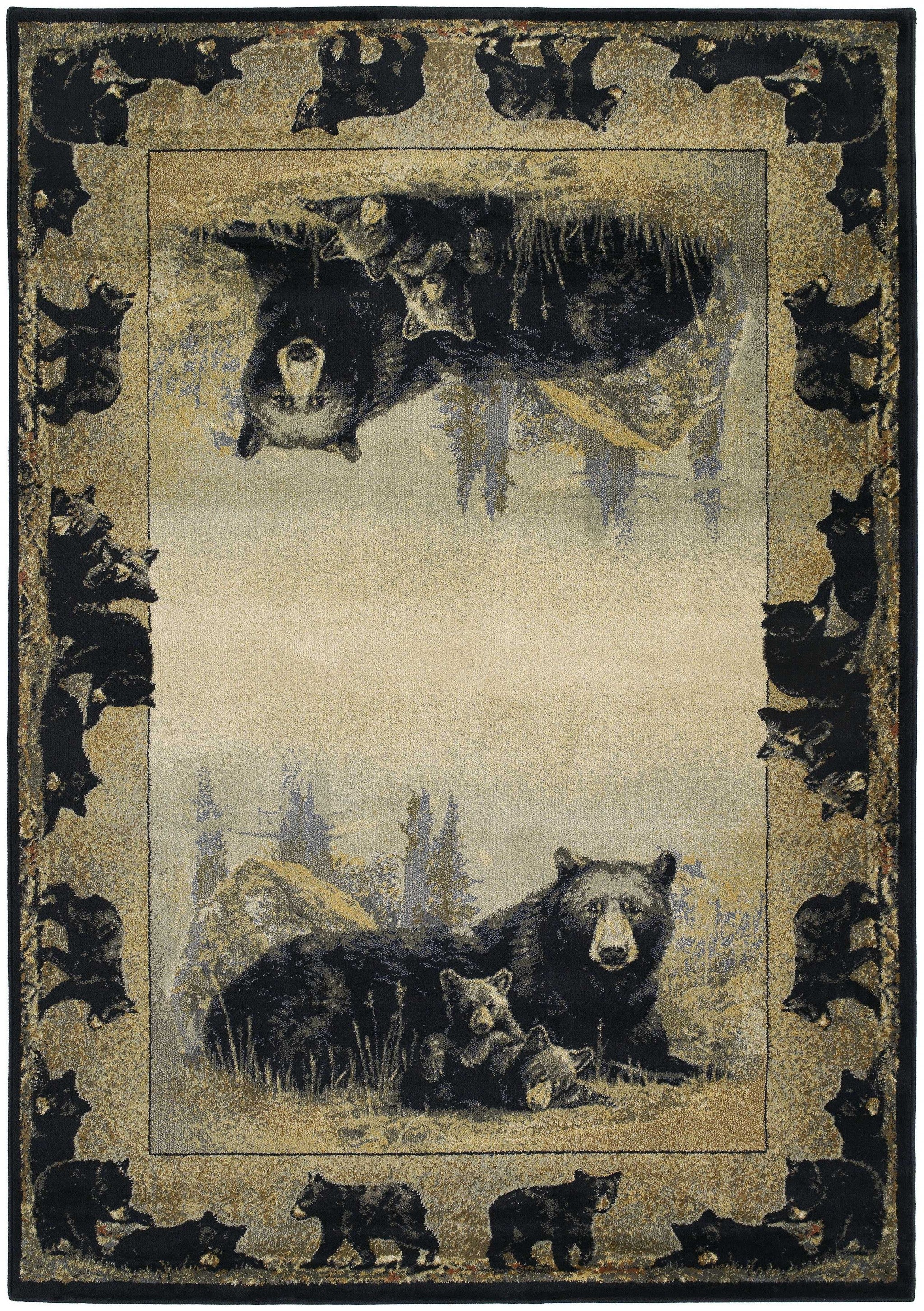 47" x 63" Natural Polypropylene Accent Rug