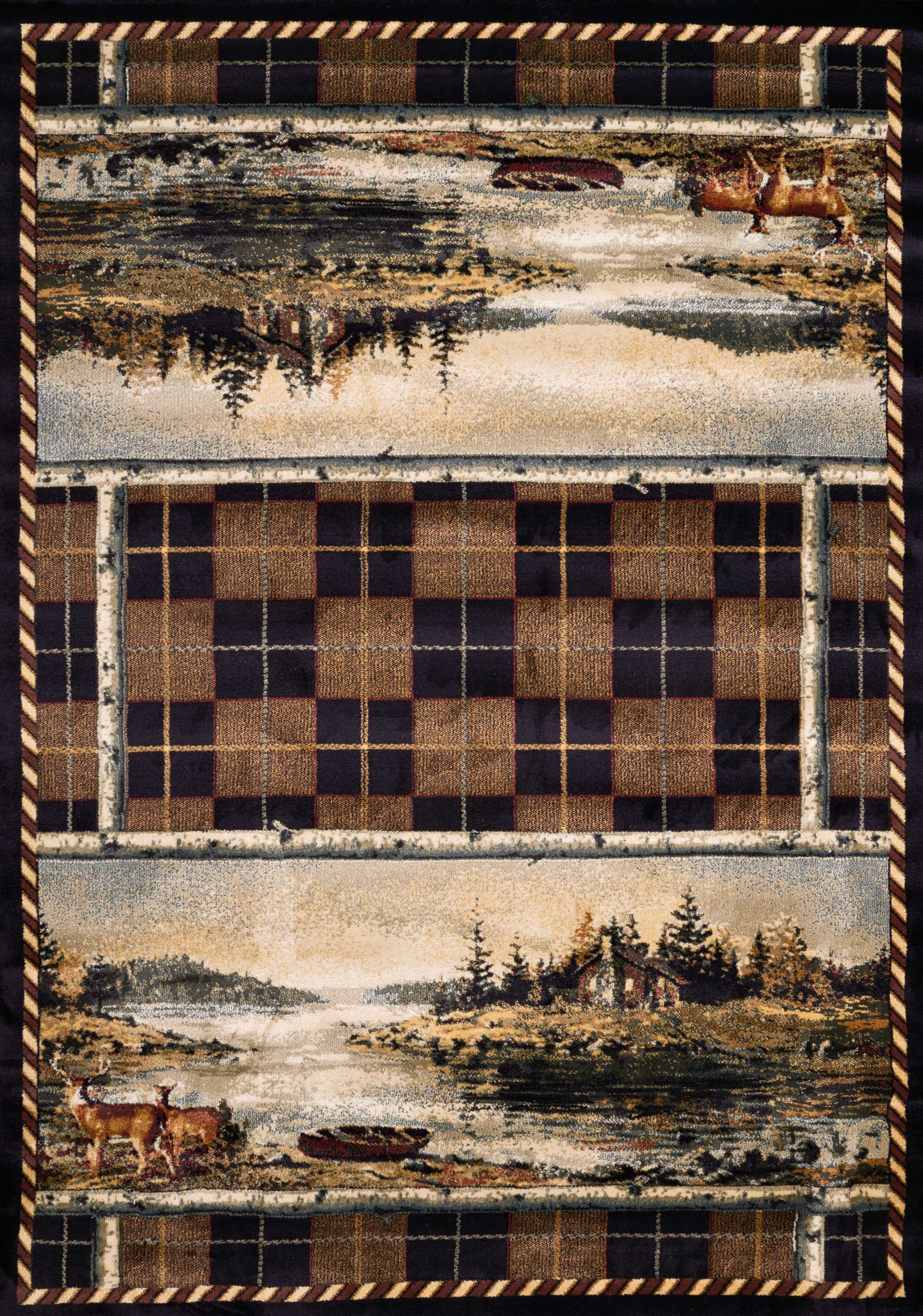 47" x 63" Natural Polypropylene Accent Rug