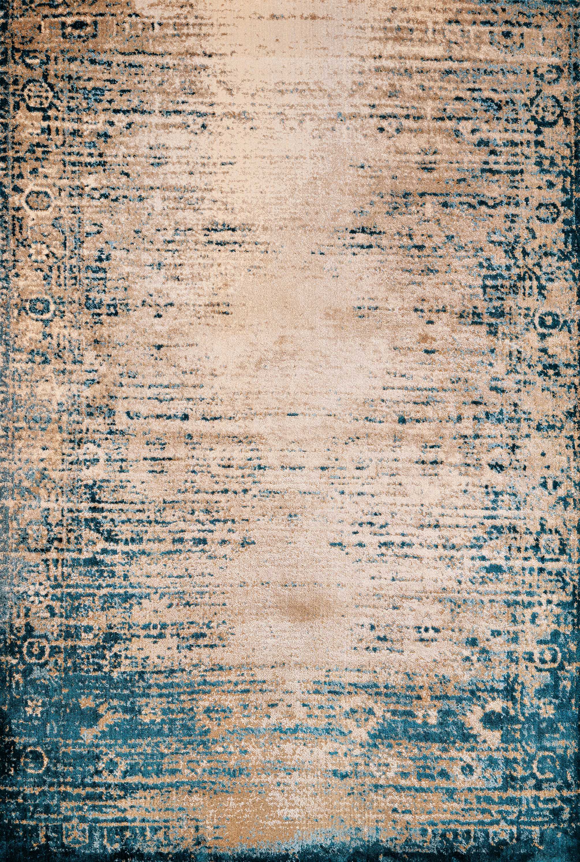 94" x 126" Cerulean Olefin / Polyester Oversize Rug