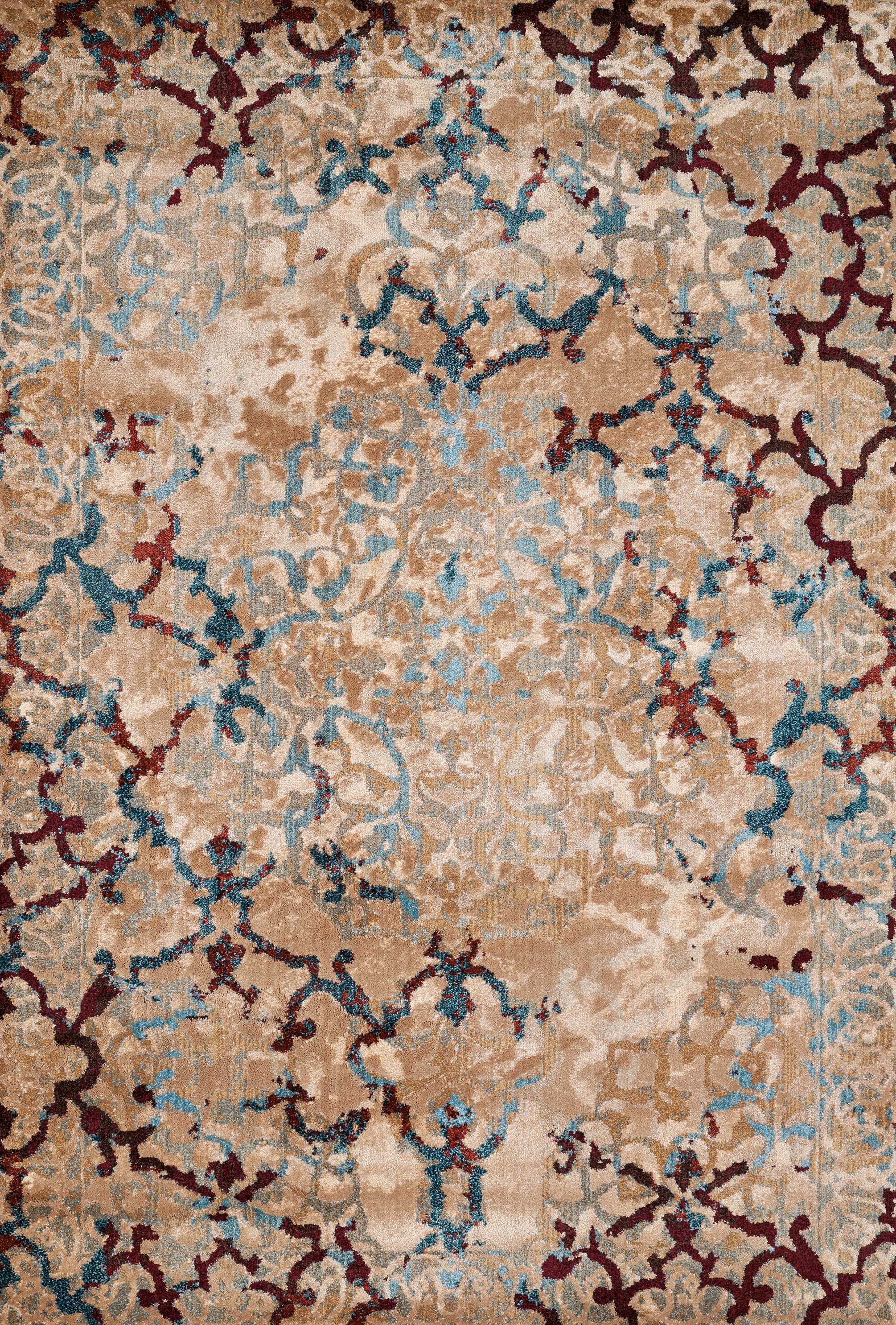 22" x 36" Taupe Olefin / Polyester Accent Rug