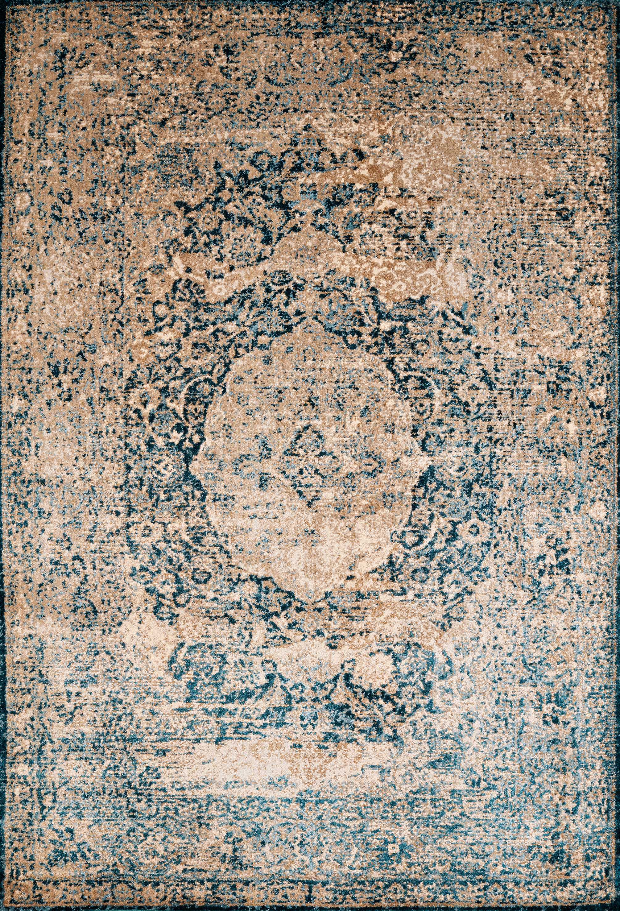 94" x 126" Cerulean Olefin / Polyester Oversize Rug