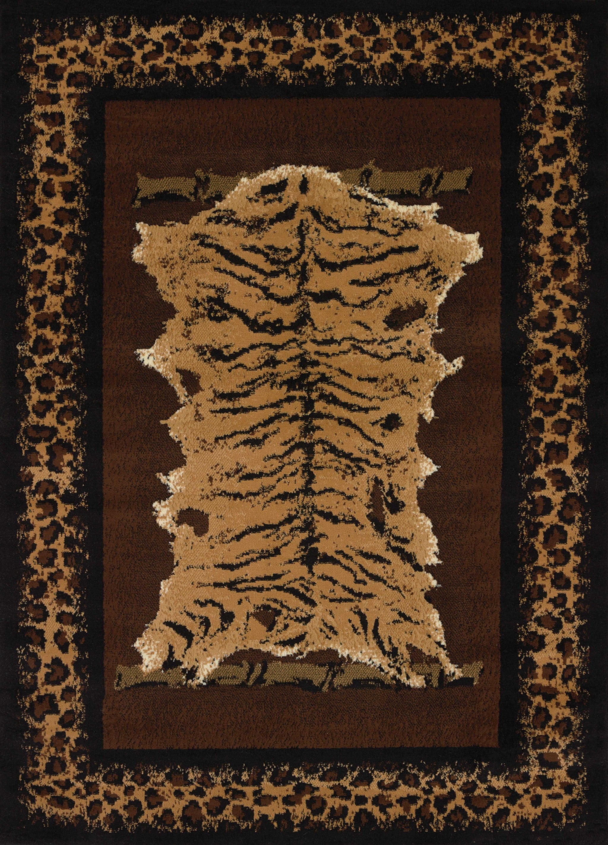 63" x 86" Multicolor Polypropylene Area Rug