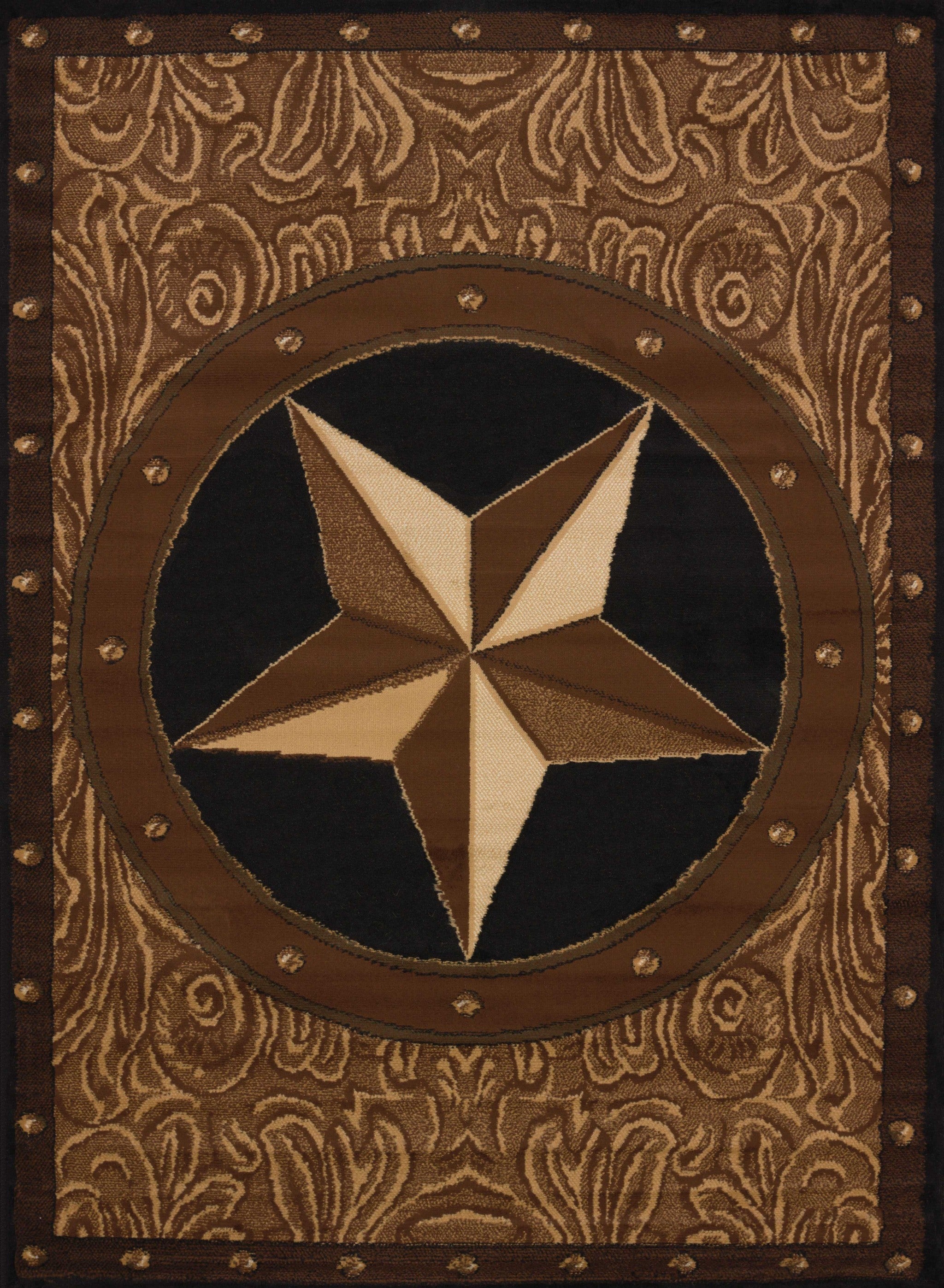 63" x 86" Multicolor Polypropylene Area Rug