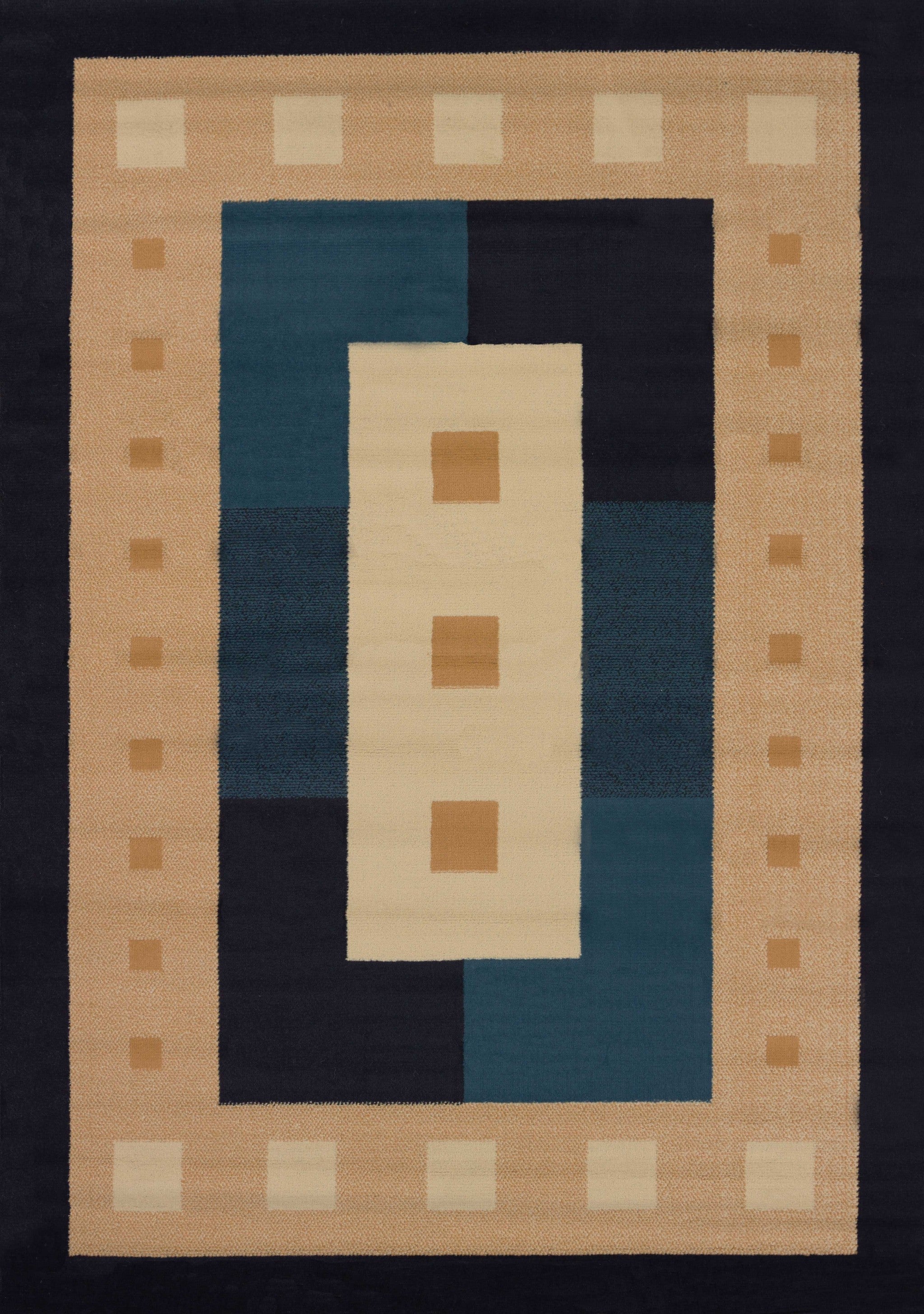 22" x 36" Navy Polypropylene Accent Rug
