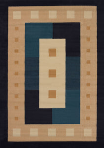 94" x 126" Navy Polypropylene Oversize Rug